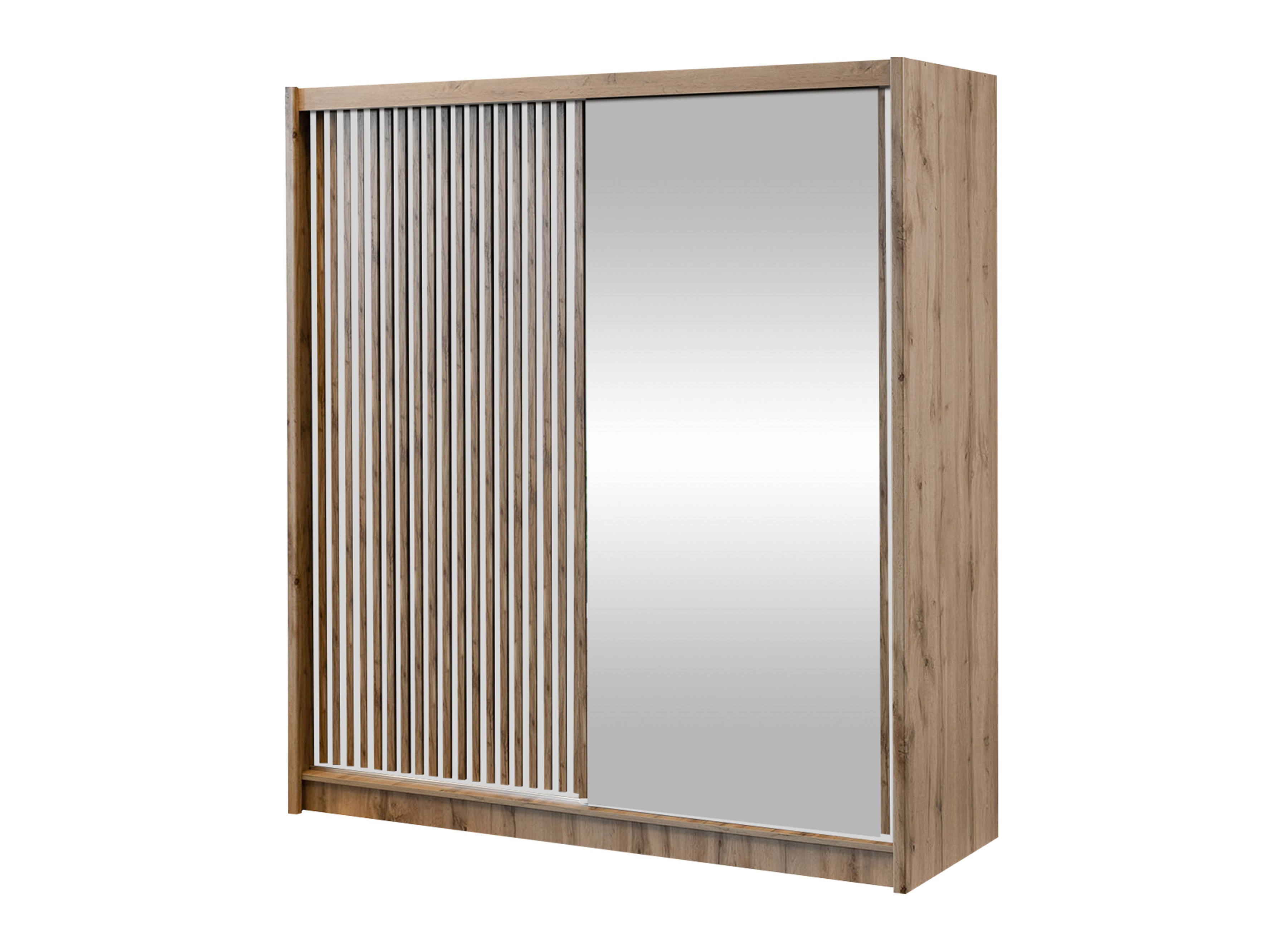 Garderobeskab Gemes (Wotan eg + Hvid)