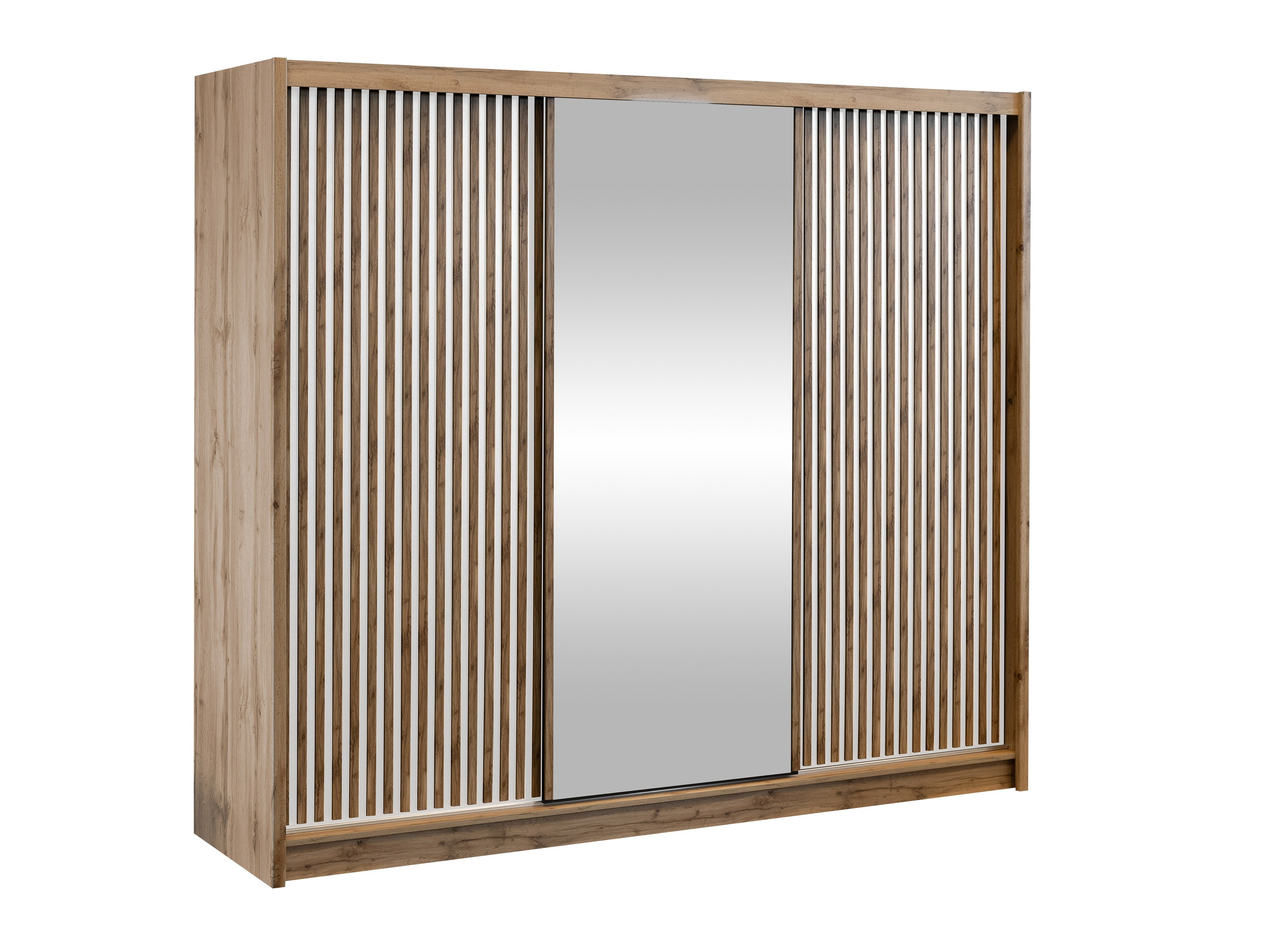 Garderobeskab Gemes I (Wotan eg + Hvid)