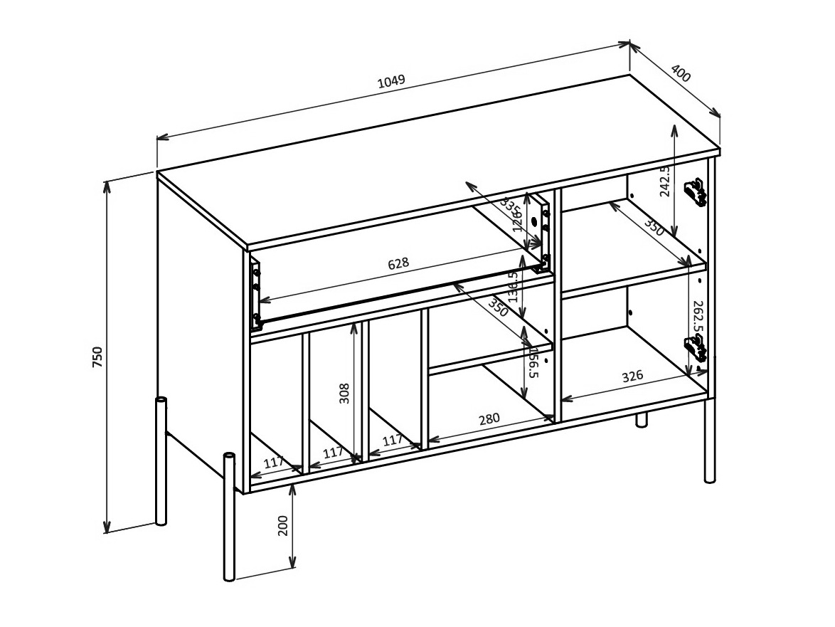 Stuemøbelsæt Levtenu 118 (Egetræ)
