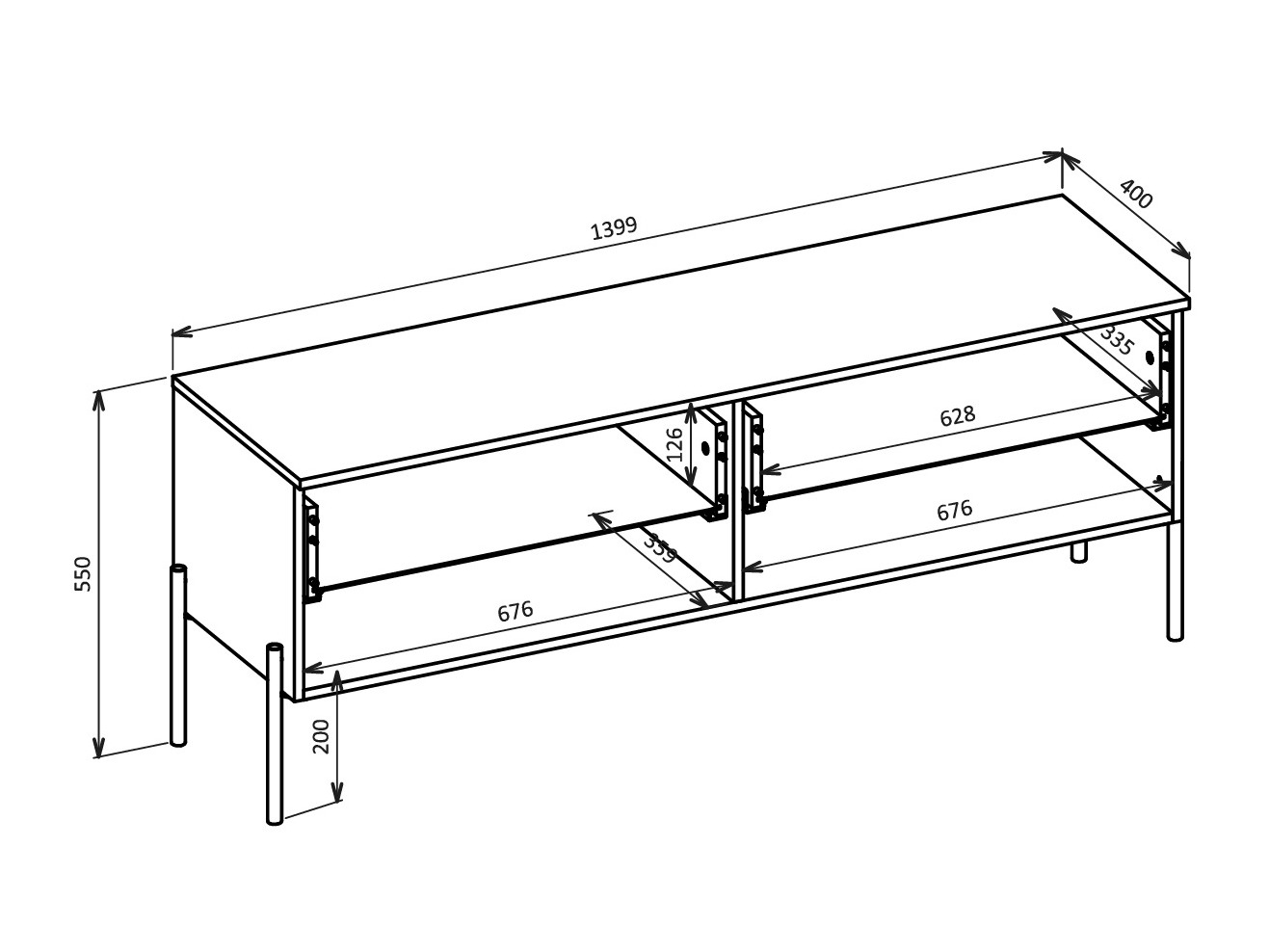 Stuemøbelsæt Levtenu 118 (Egetræ)