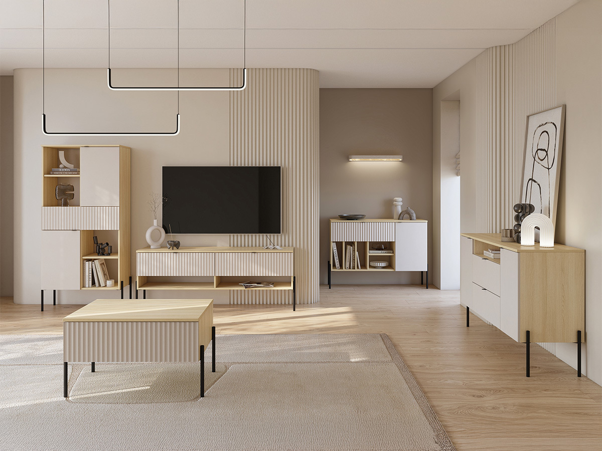 Stuemøblersæt Levtenu 119 (Egetræ + Kashmir)