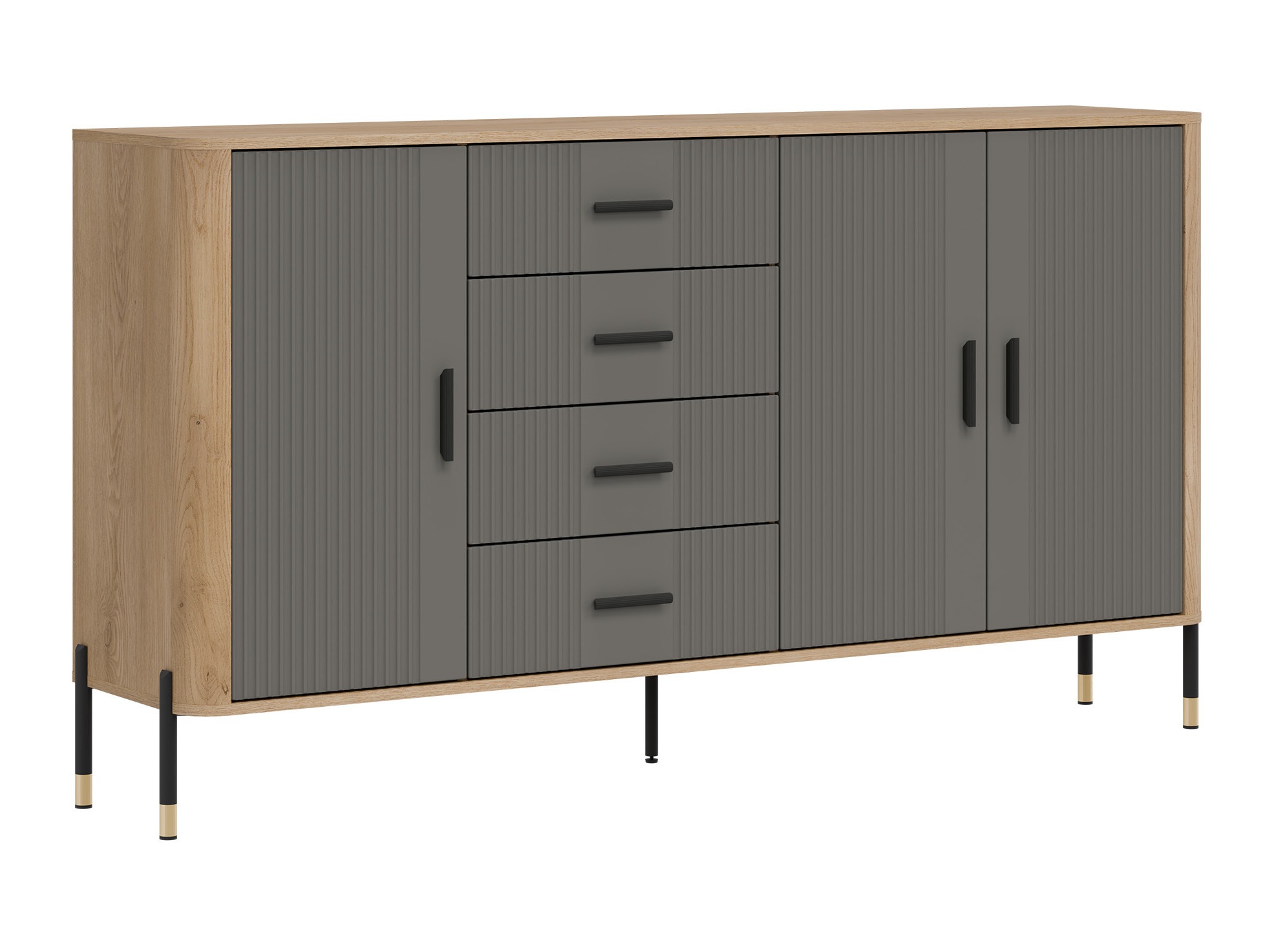 Kommode Flosora 121 (Grå)