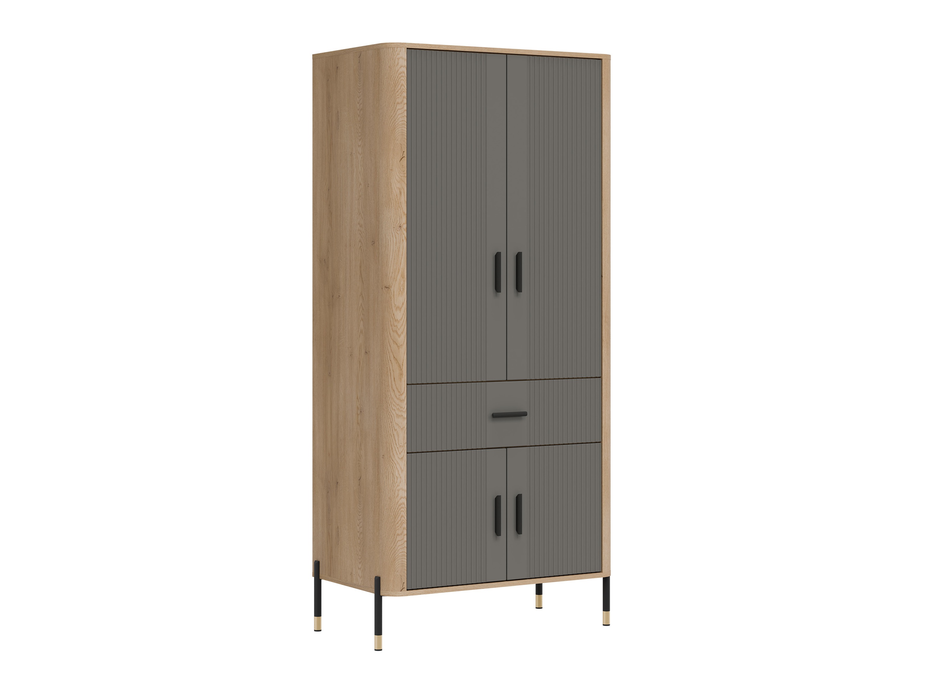 Garderobeskab Flosora 133 (Grå)