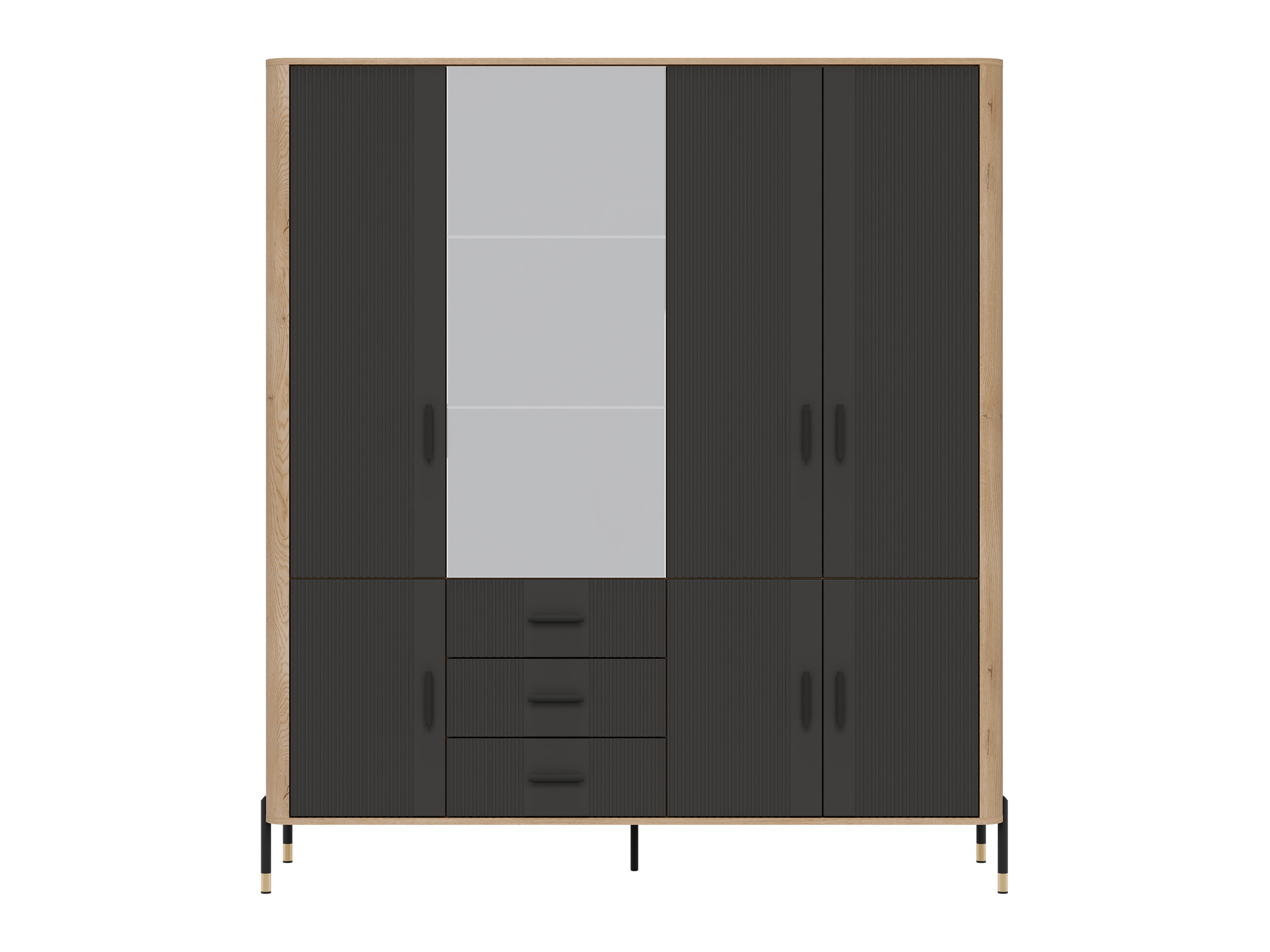 Garderobeskab Flosora 135 (Antracit)