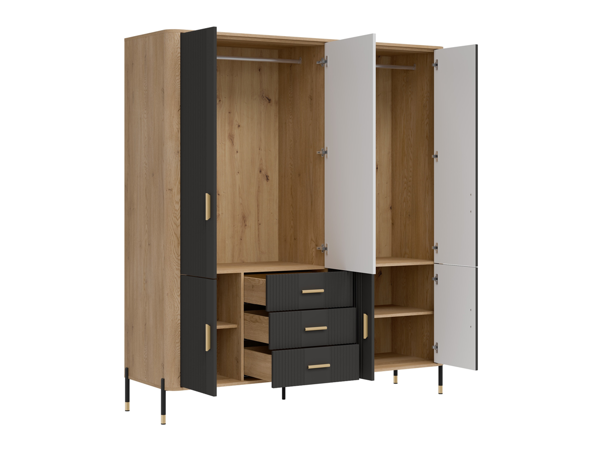 Garderobeskab Flosora 135 (Antracit)