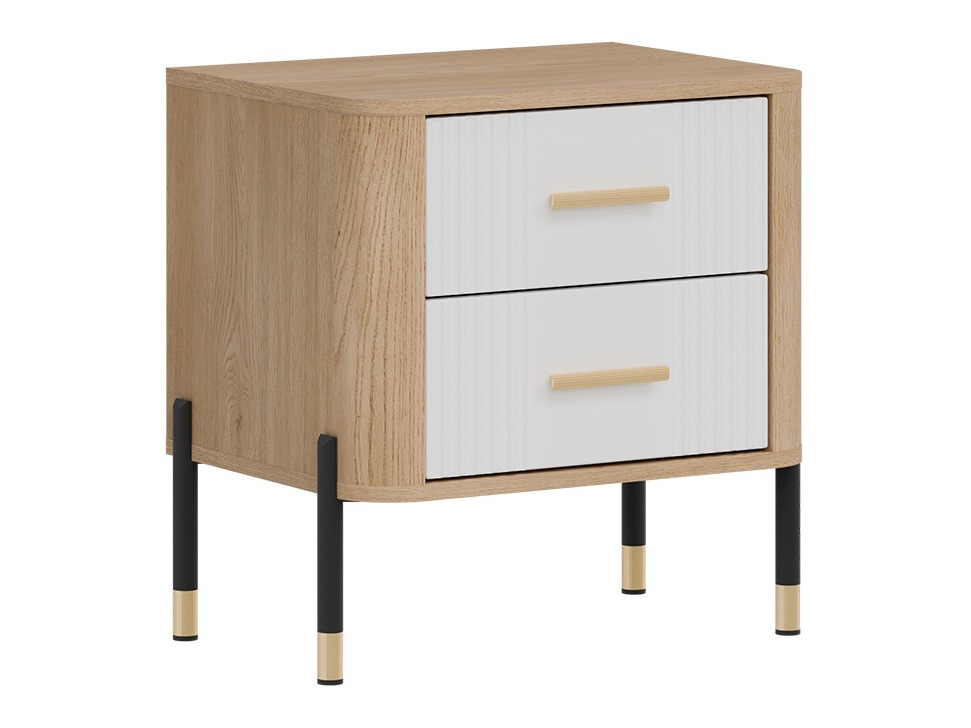 Sengebord Flosora 140 (Hvid)