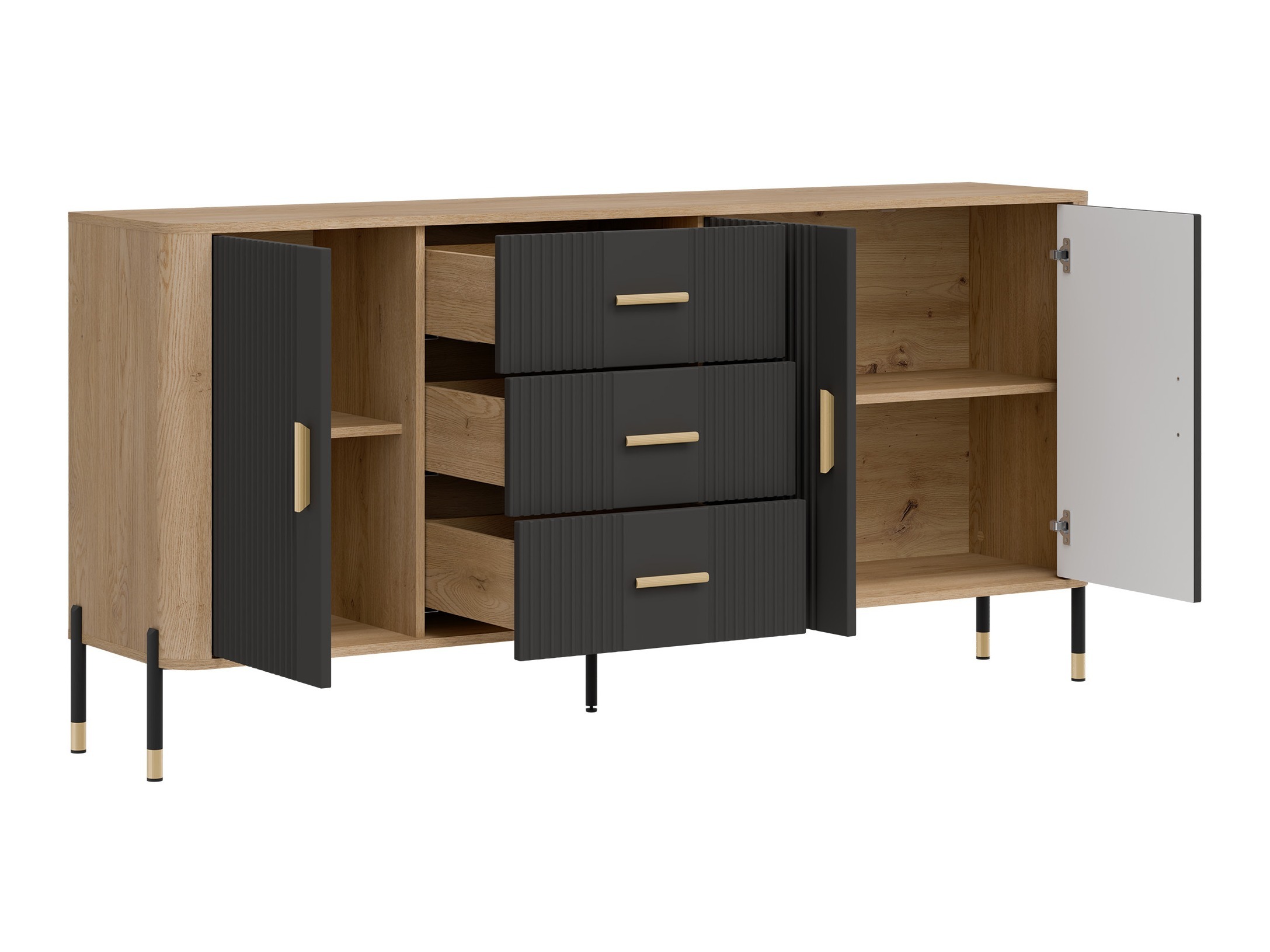 Stuemøbelsæt Flosora 147 (Antracit)