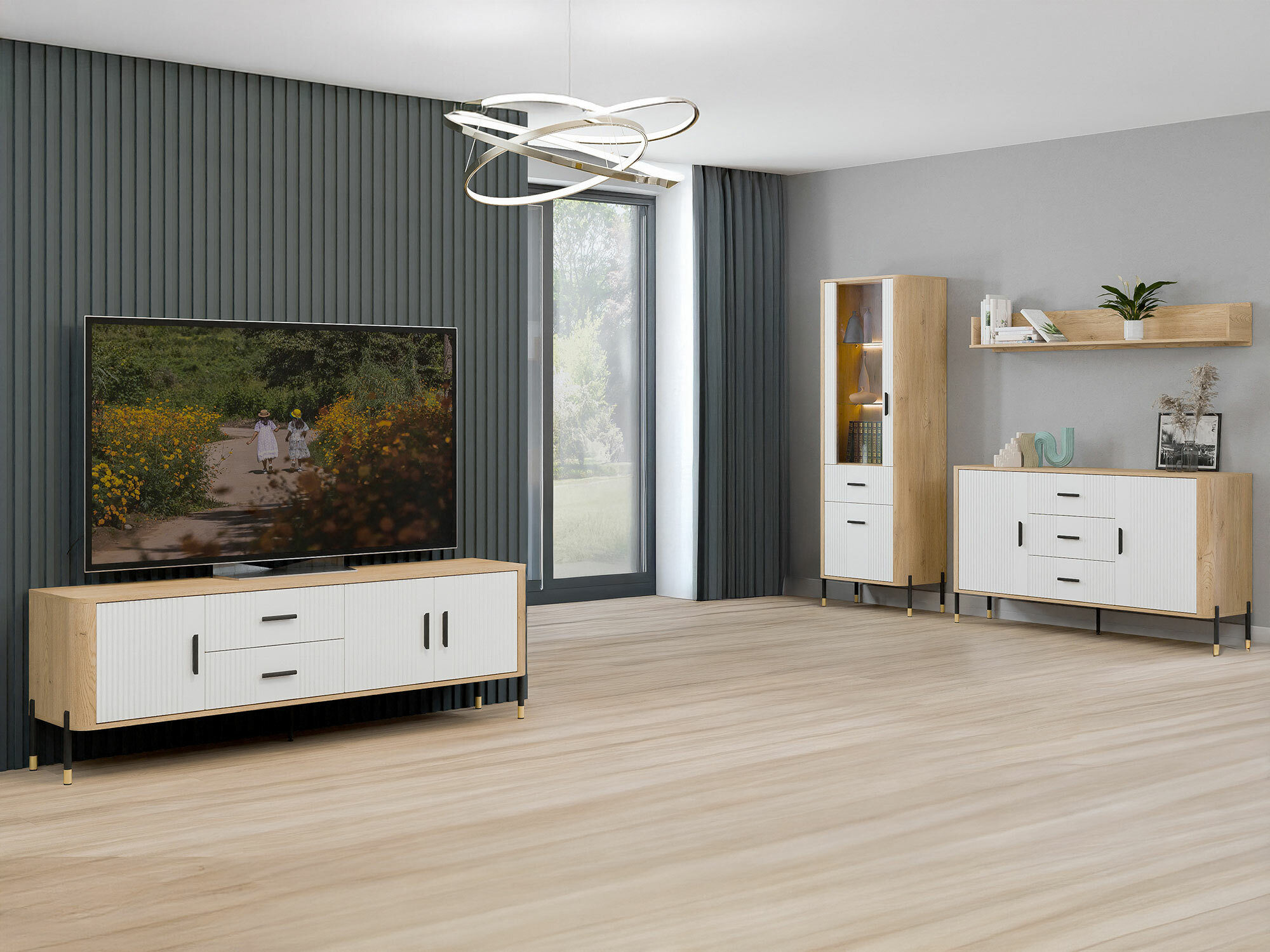 Stuemøbelsæt Flosora 148 (Hvid)