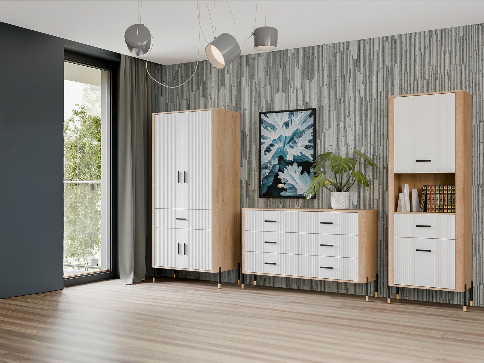 Stuemøbelsæt Flosora 149 (Hvid)