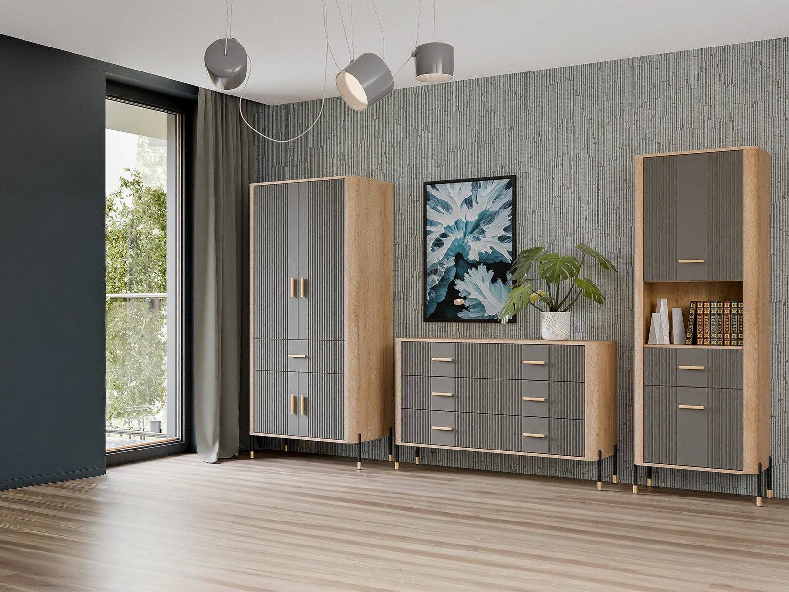 Stuemøblersæt Flosora 149 (Grå)