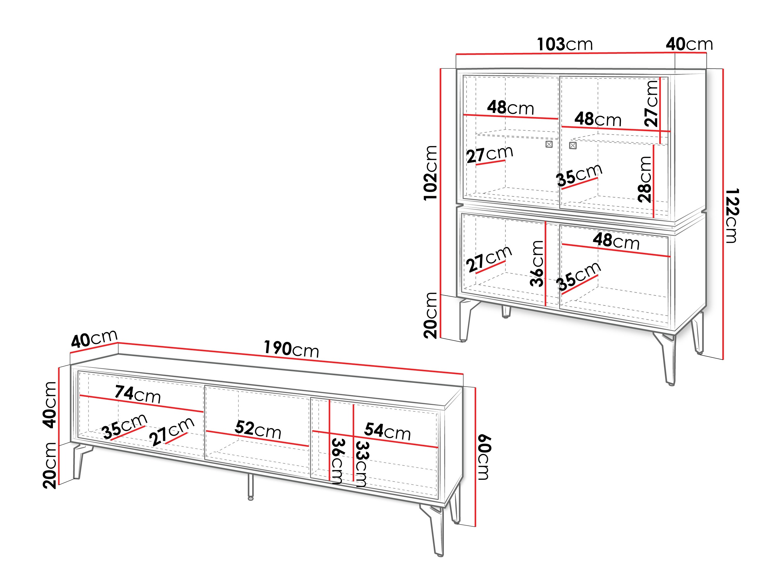 Stuemøbelsæt Cornovu 105