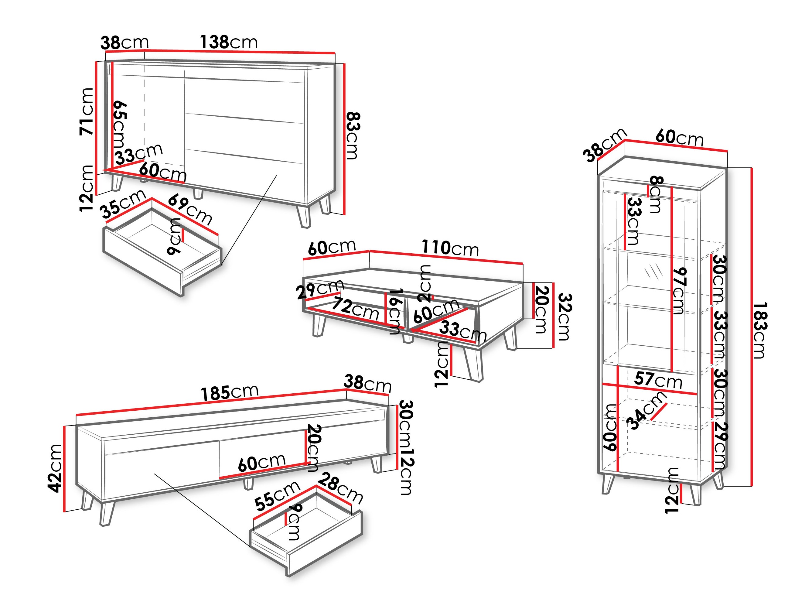 Stuemøbelsæt Melevara 106