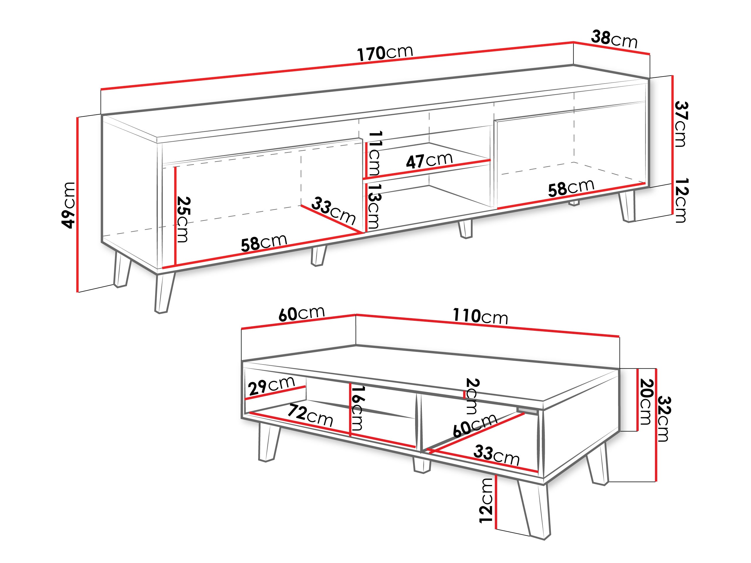 Stuemøbelsæt Melevara 107