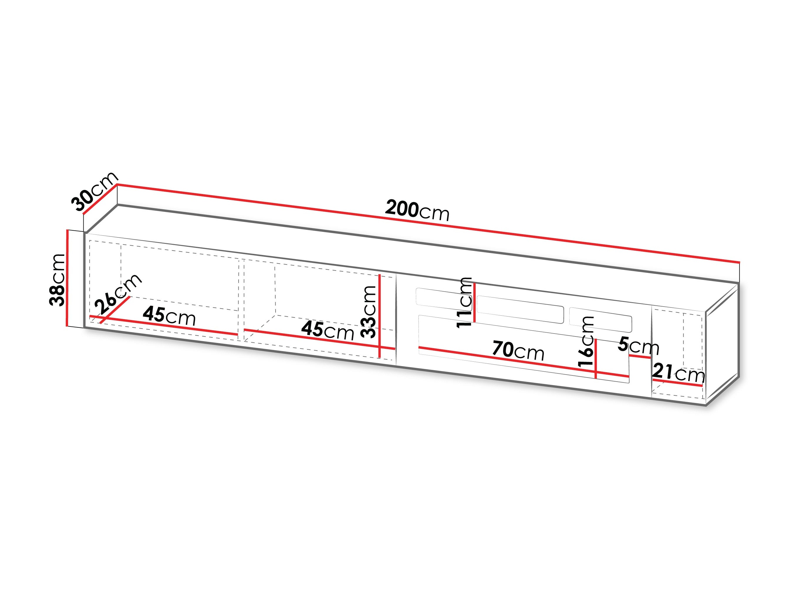 TV-bord Species I (Wotan eg + Sort)