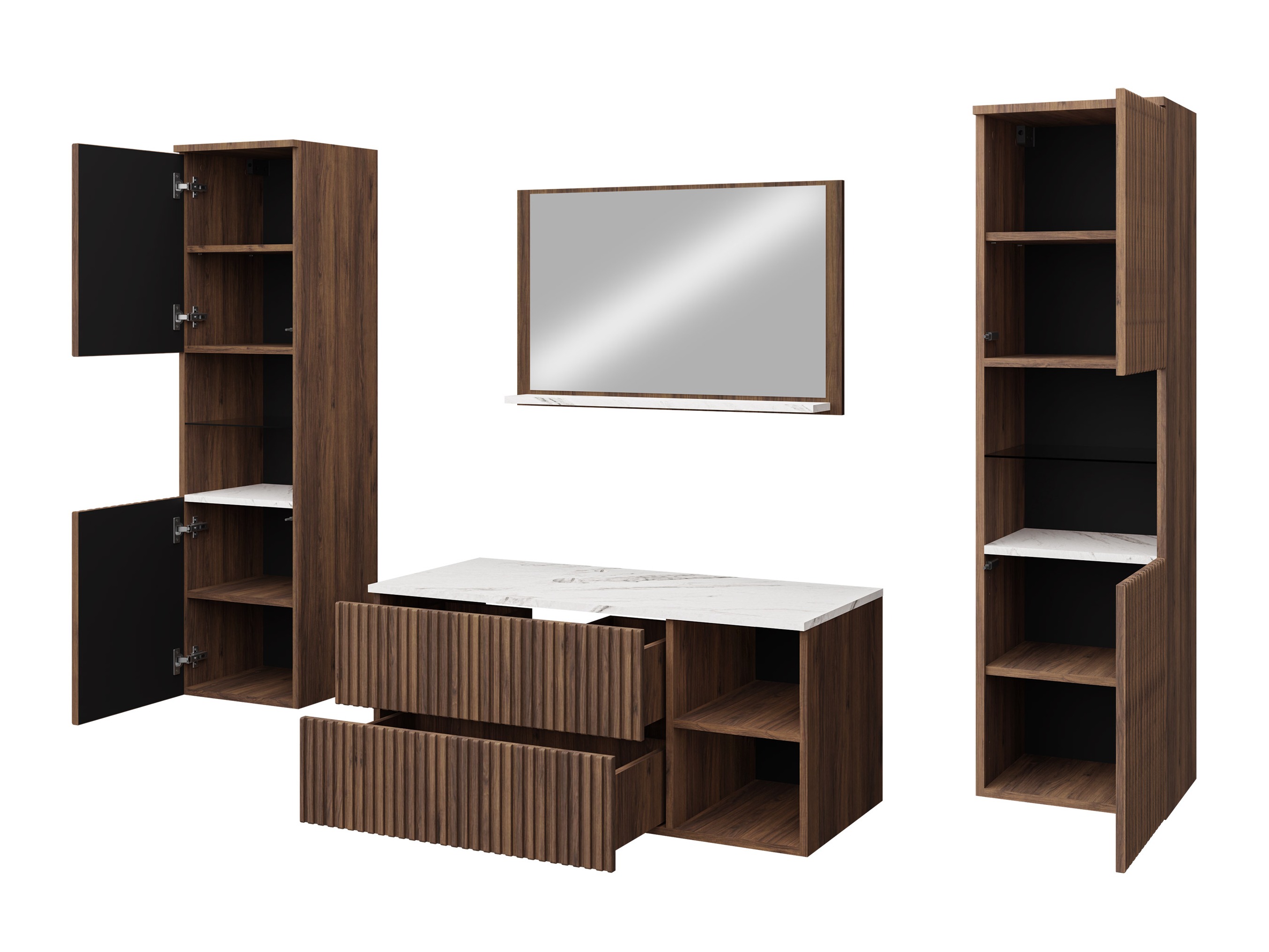 Badeværelsessæt Ophruvi 105 (Egetræ)