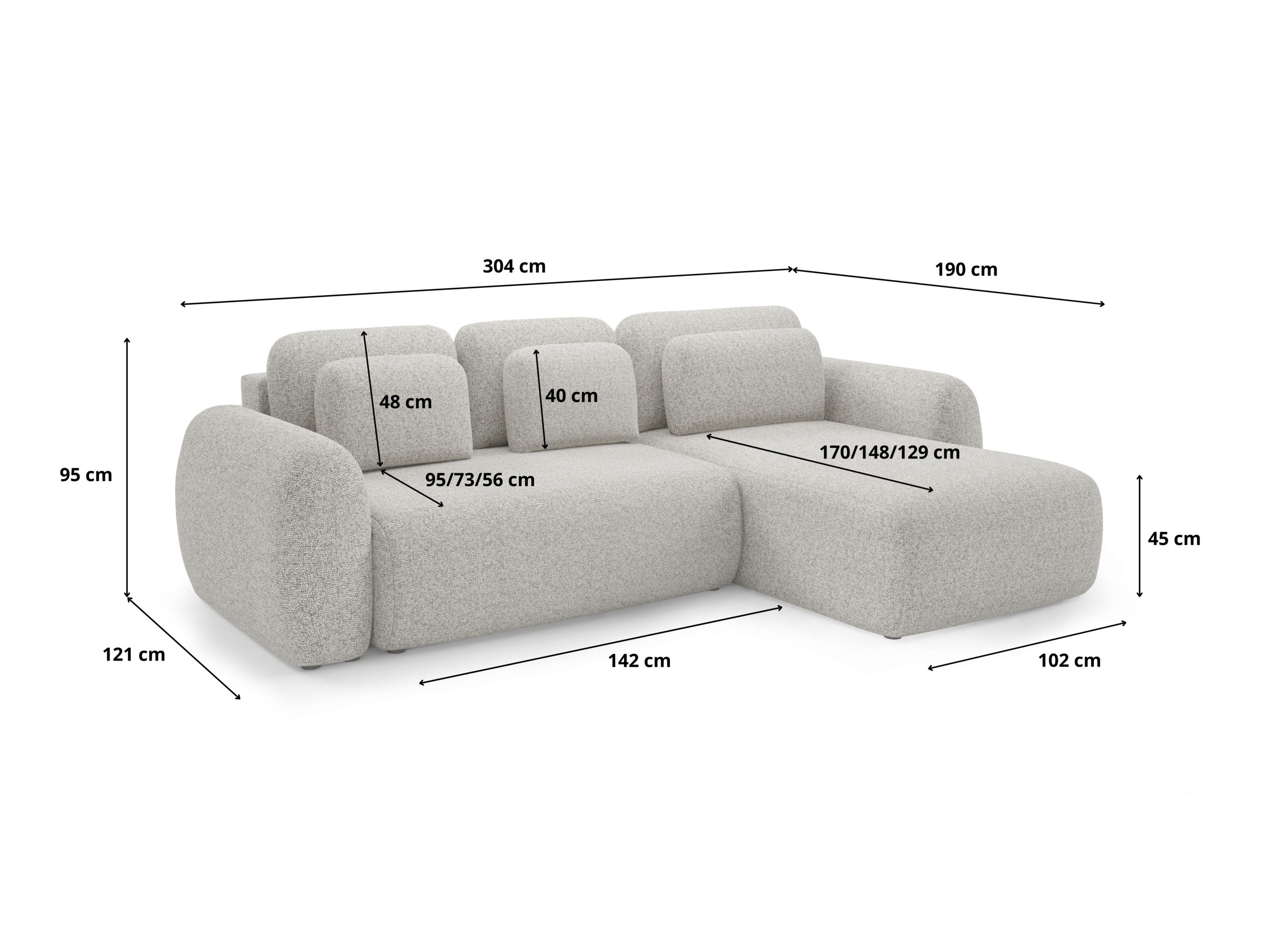 Hjørnesofa Franklin 104 (Puente 09)