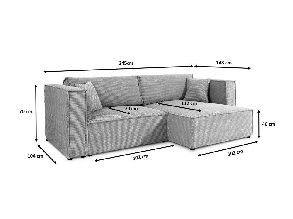 Hjørnesofa Franklin 111 (Poso 135)