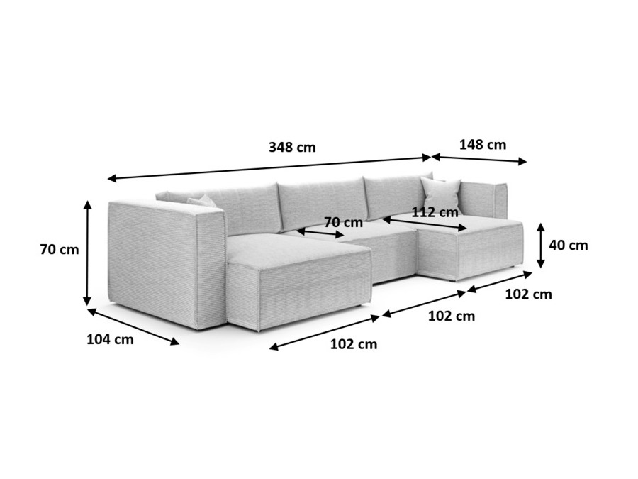 Hjørnesofa Franklin 114 (Poso 135)