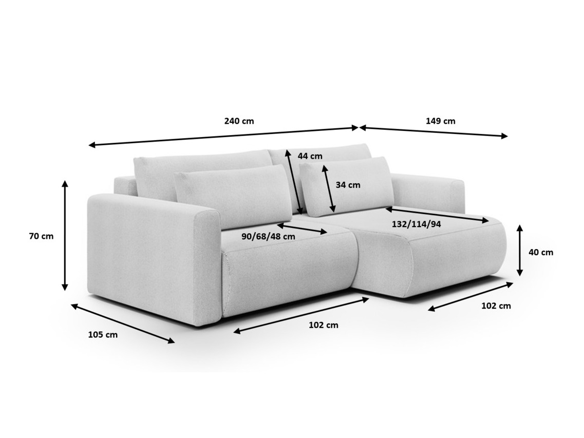 Hjørnesofa Franklin 125 (Curio 09)