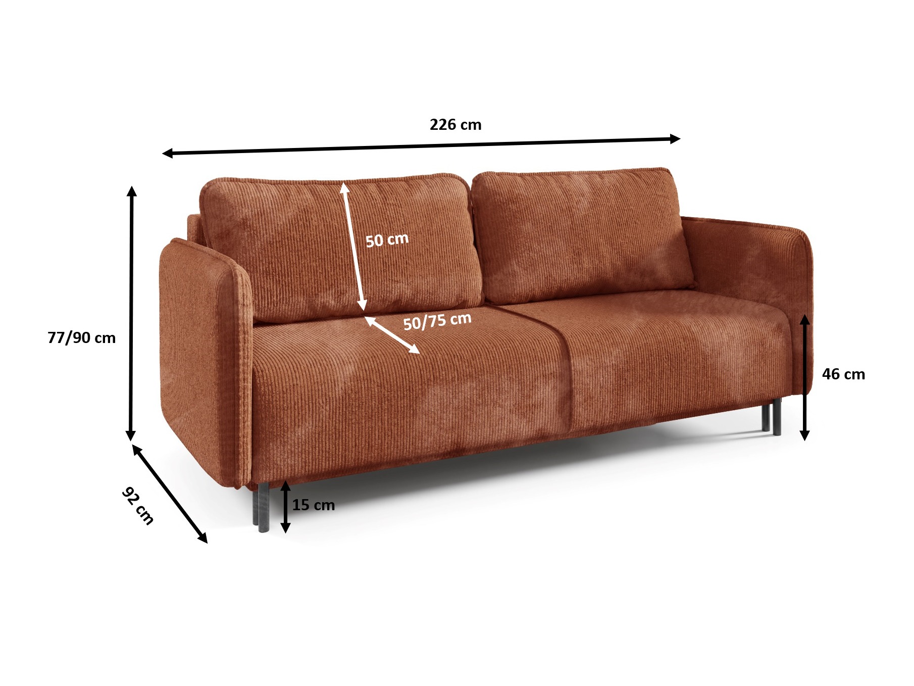 Sovesofa Franklin 121 (Poso 02)