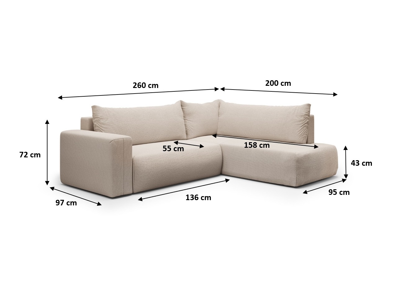 Hjørnesofa Lirdomo 102 (Aragon 79)
