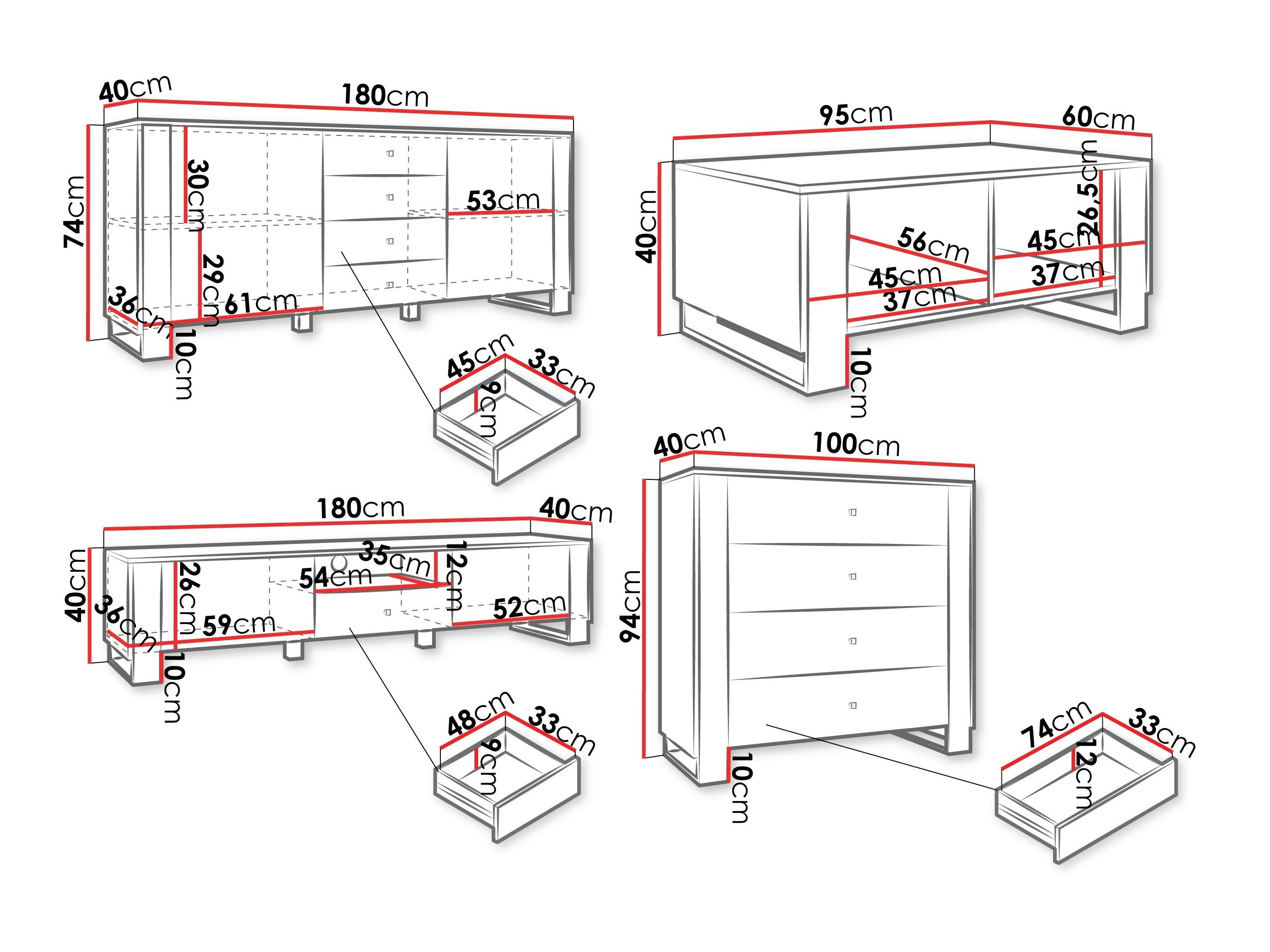 Stuemøbelsæt Comfivo Vestora