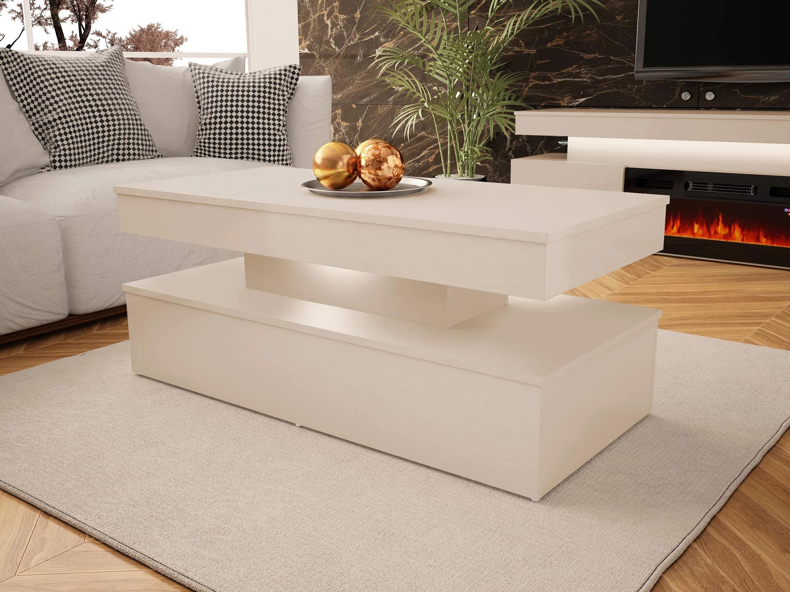 Sofabord Monfero 100 (Lysebrun)