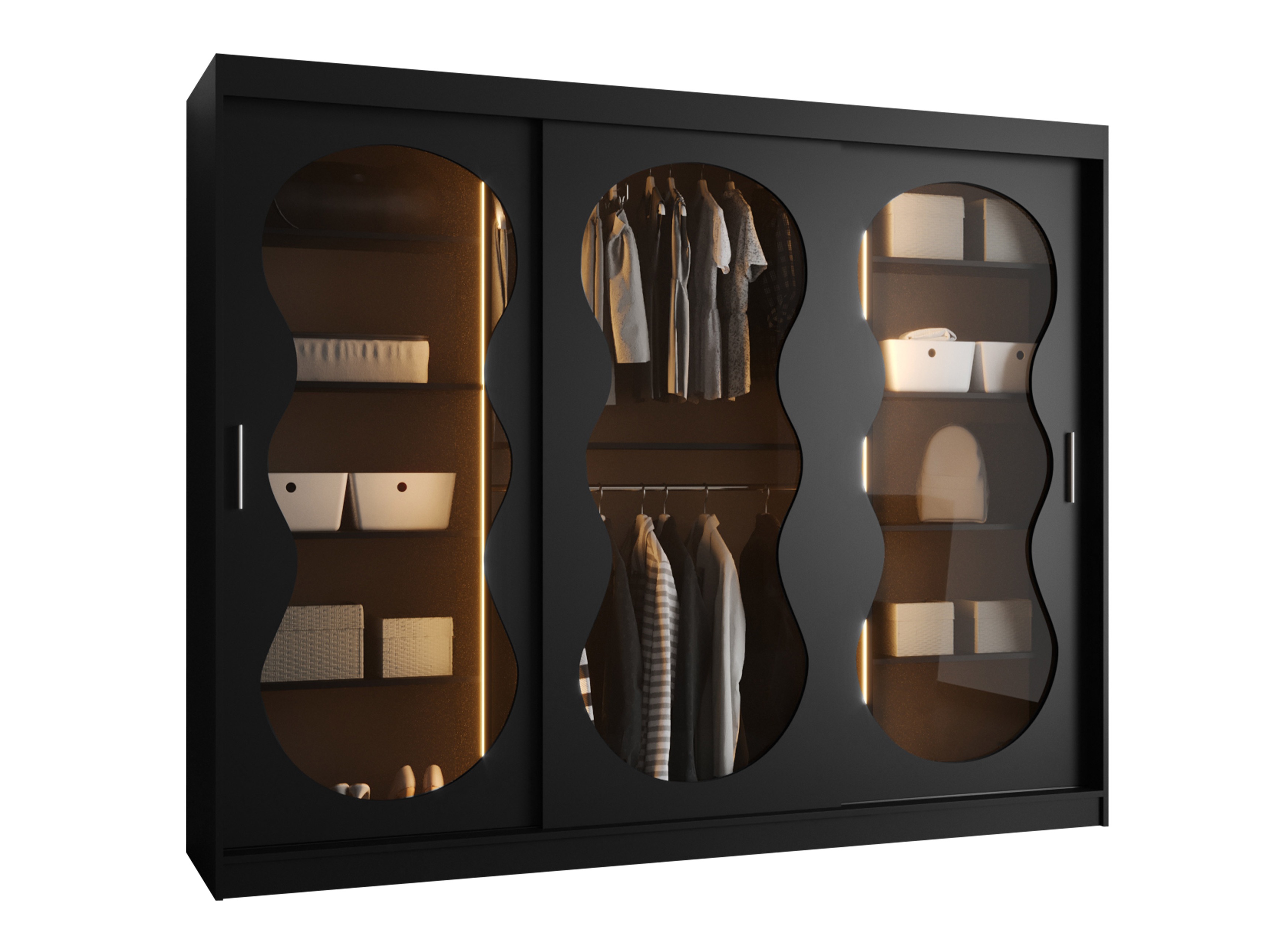 Garderobeskab Hartford 534 (Sort)