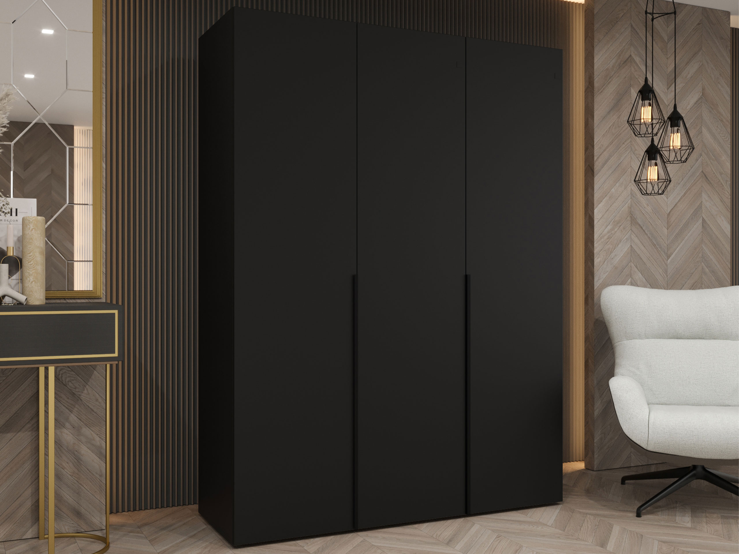 Garderobeskab Hartford 536 (Sort)