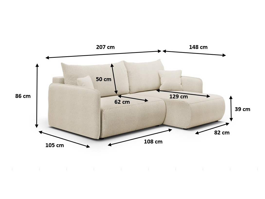 Hjørnesofa Franklin 133 (Curio 09)
