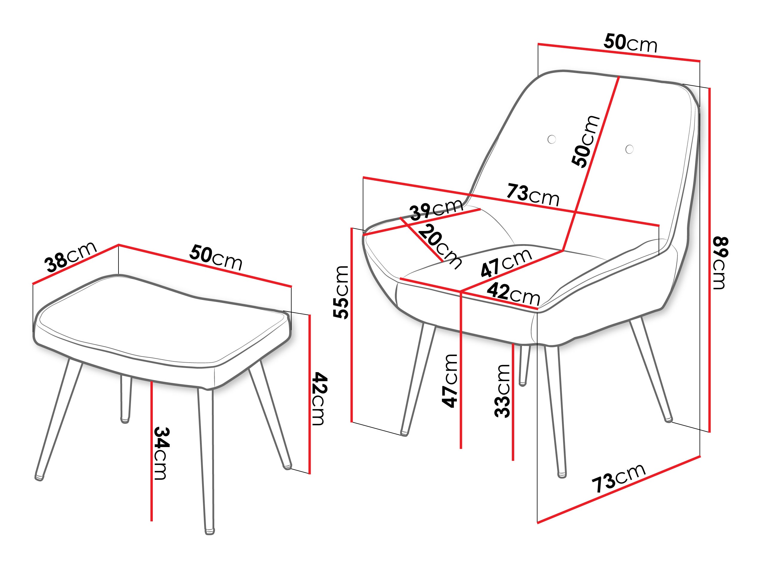 Lænestol Comfivo Cypressus (Sea 140)