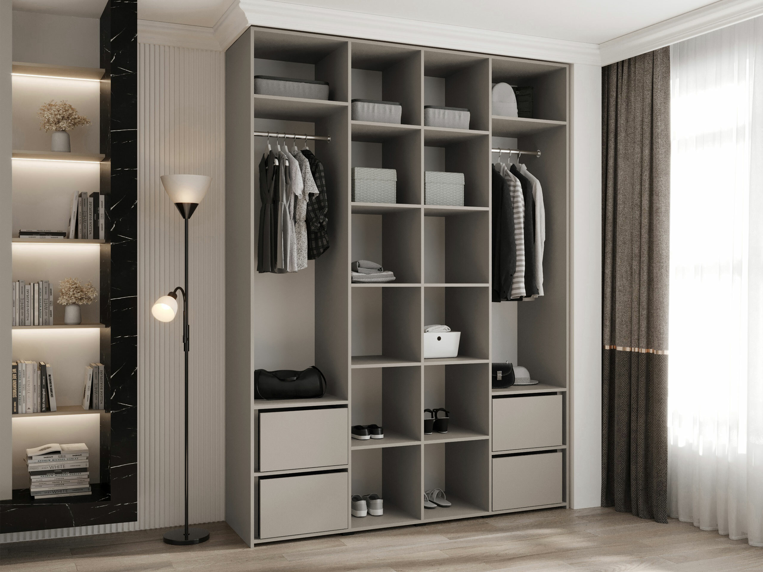 Garderobeskab Hartford 574 (Hvid)