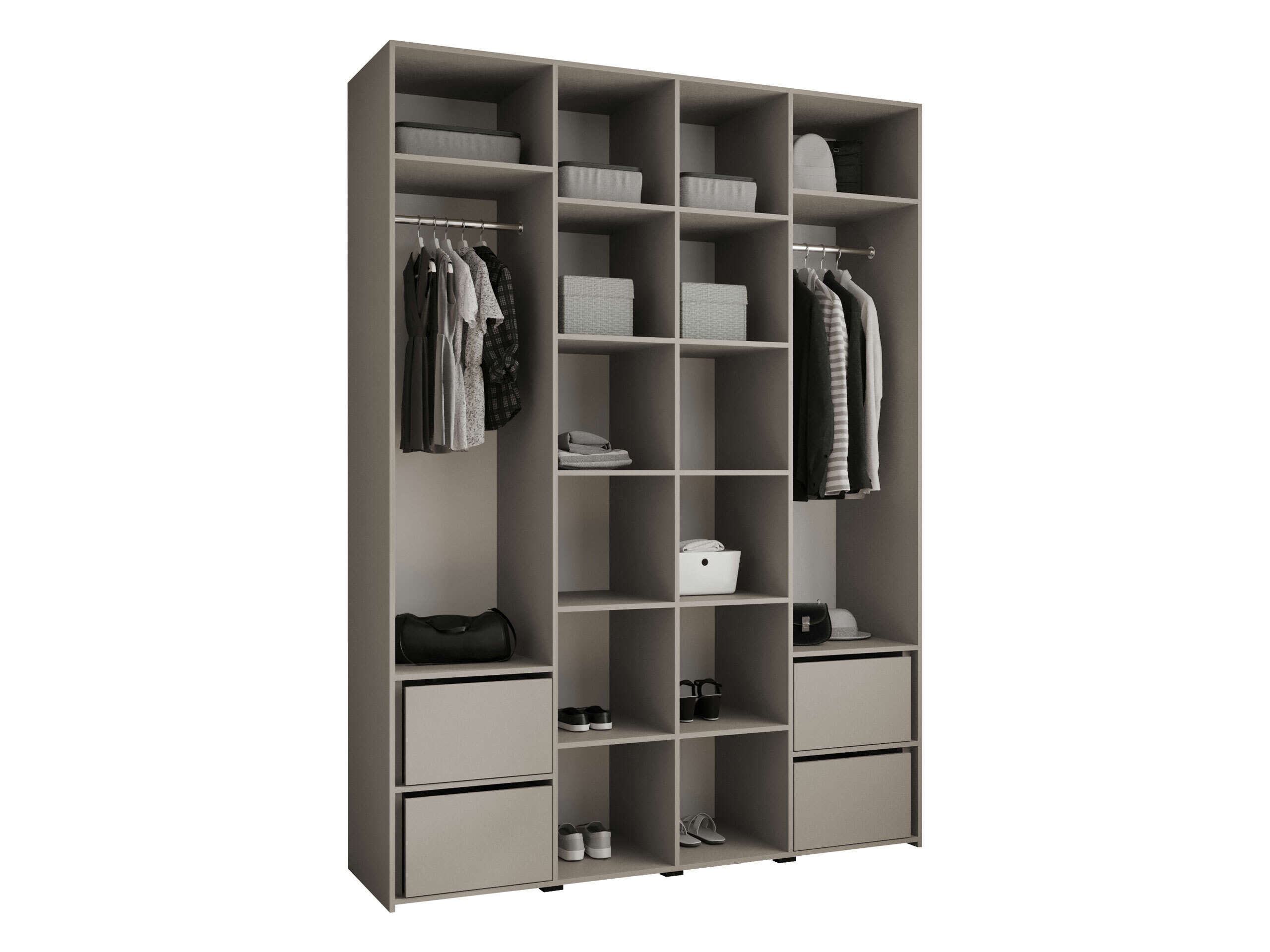 Garderobeskab Hartford 574 (Hvid)