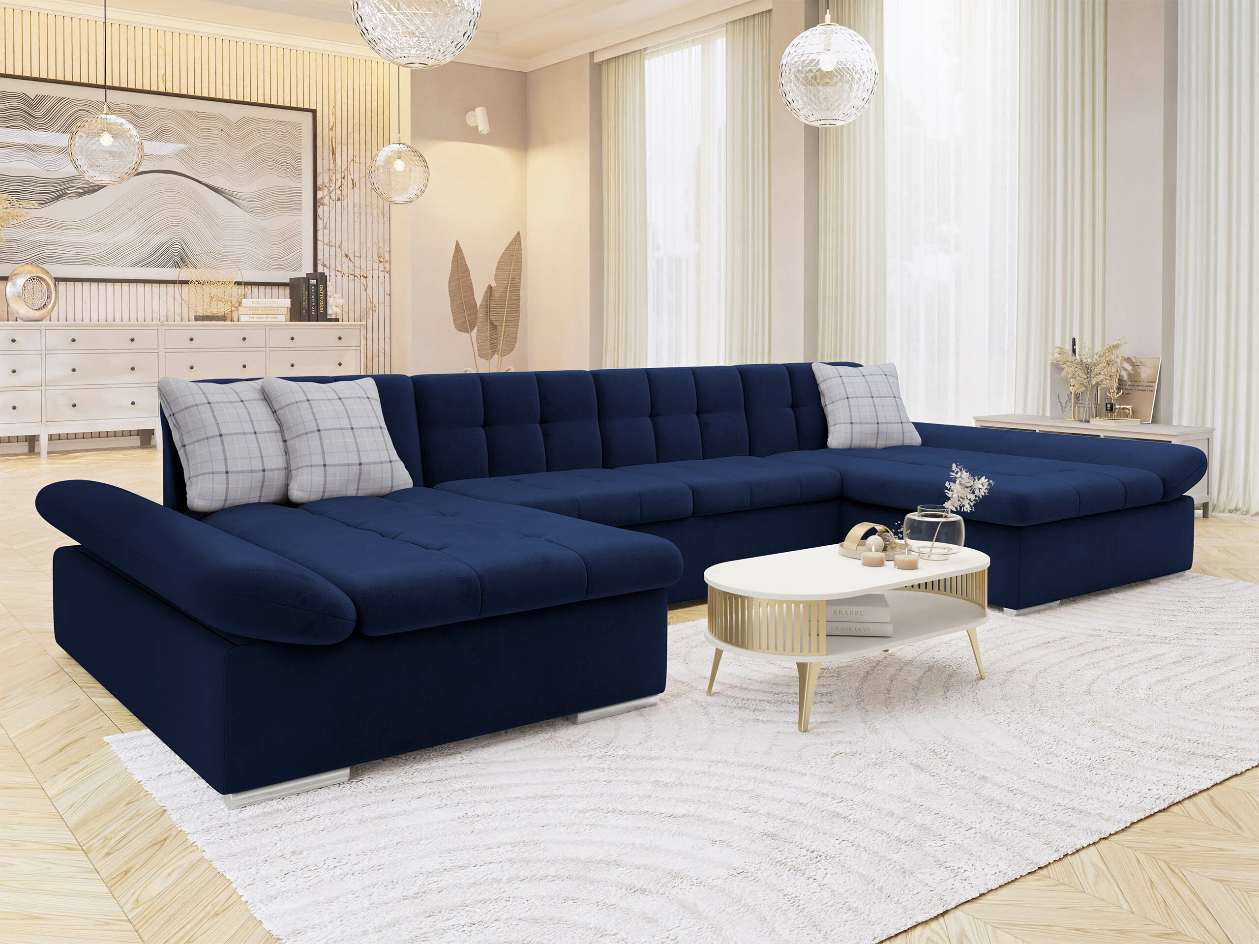 Hjørnesofa Comfivo Ficus (Magic Velvet 2216 + Senegal 818)