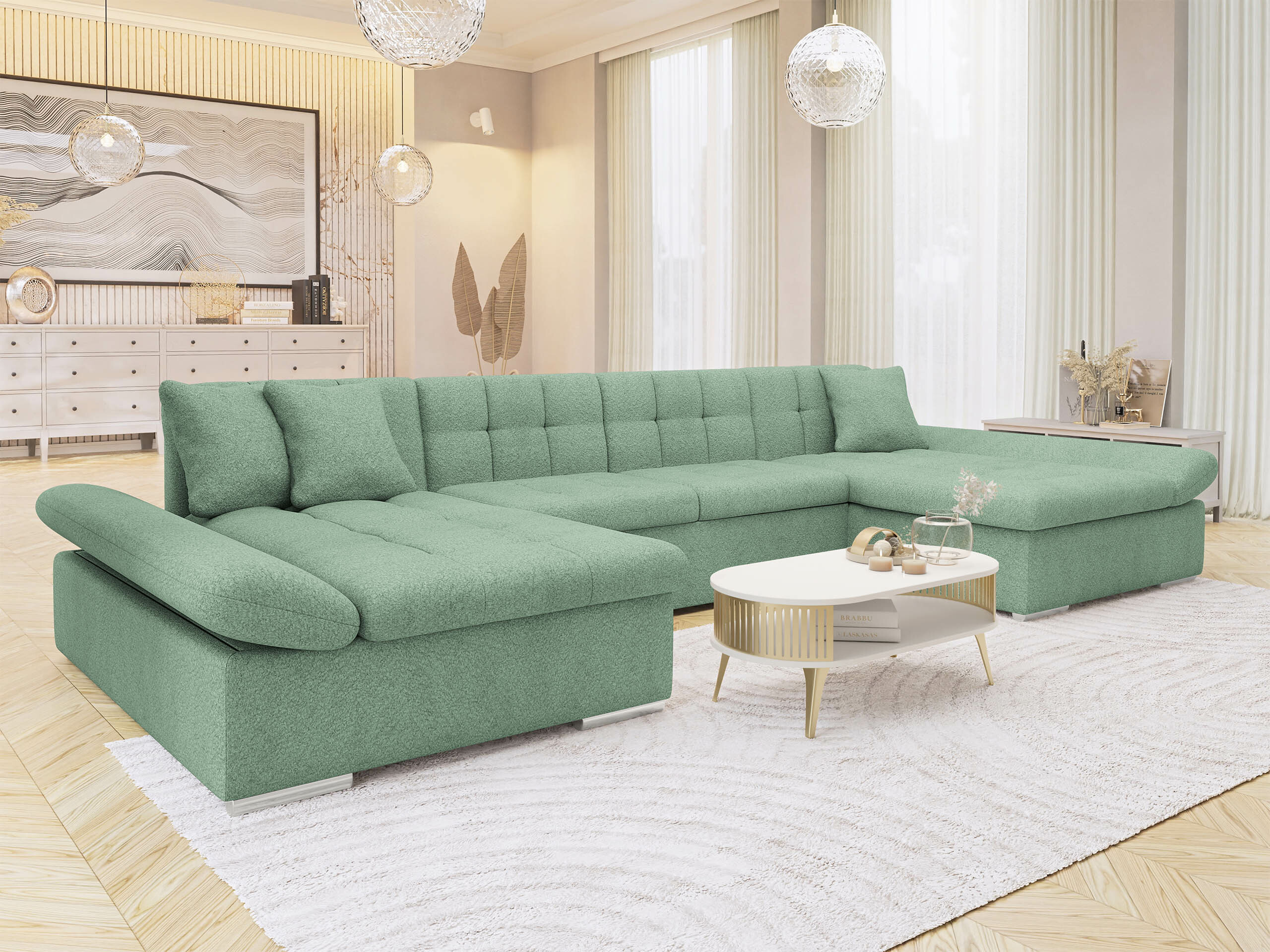 Hjørnesofa Comfivo Ficus (Coral 55)