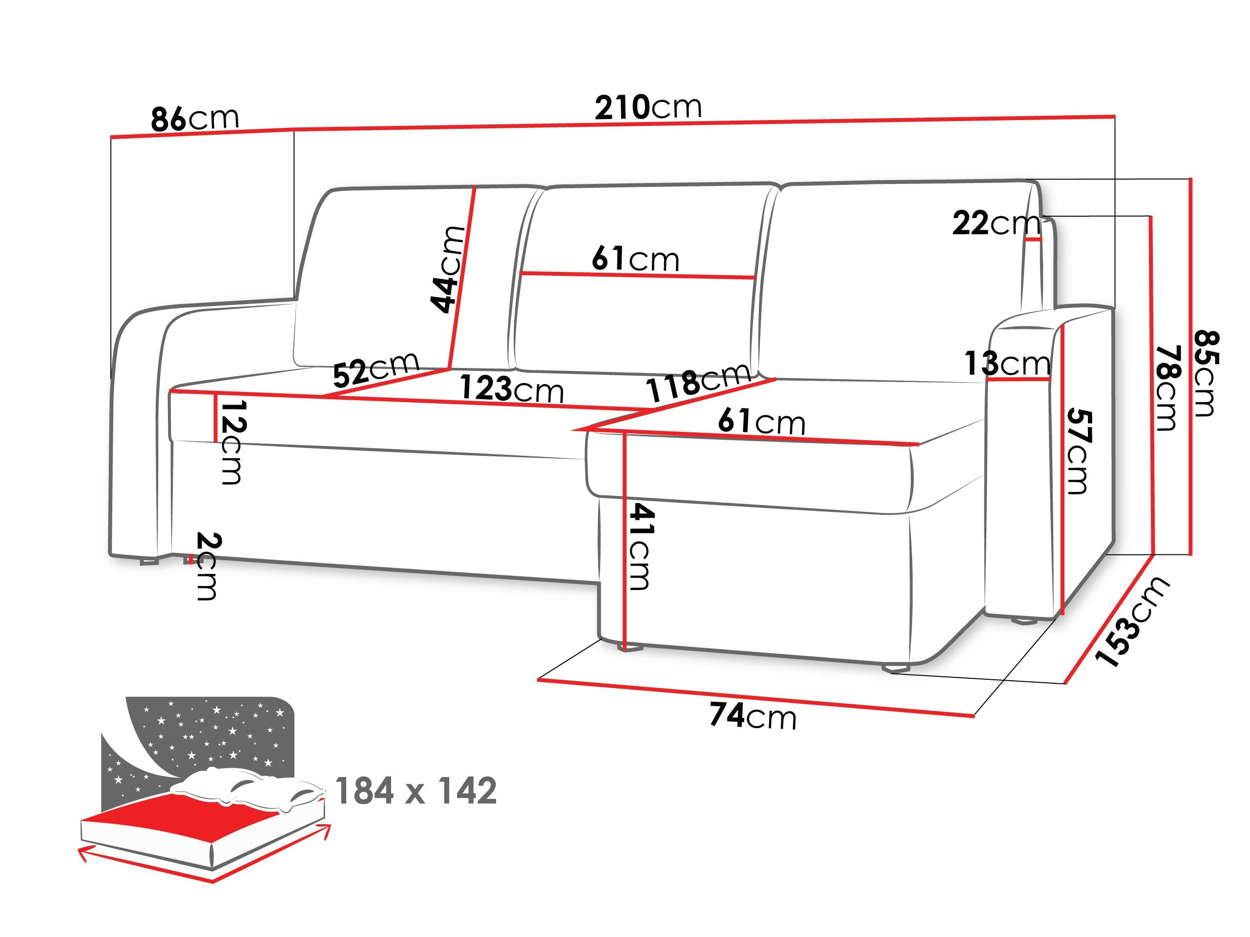 Hjørnesofa Ingenos (Lux 06)