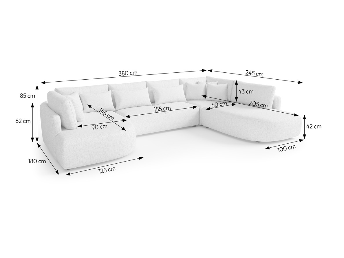 Hjørnesofa Deca I (Tresor 22)