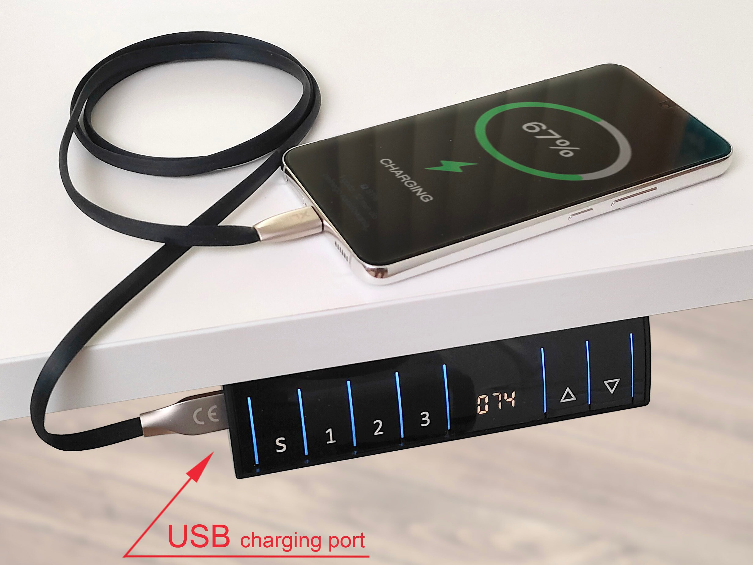 Hæve-sænkebord Buffalo 184 (Hvid)