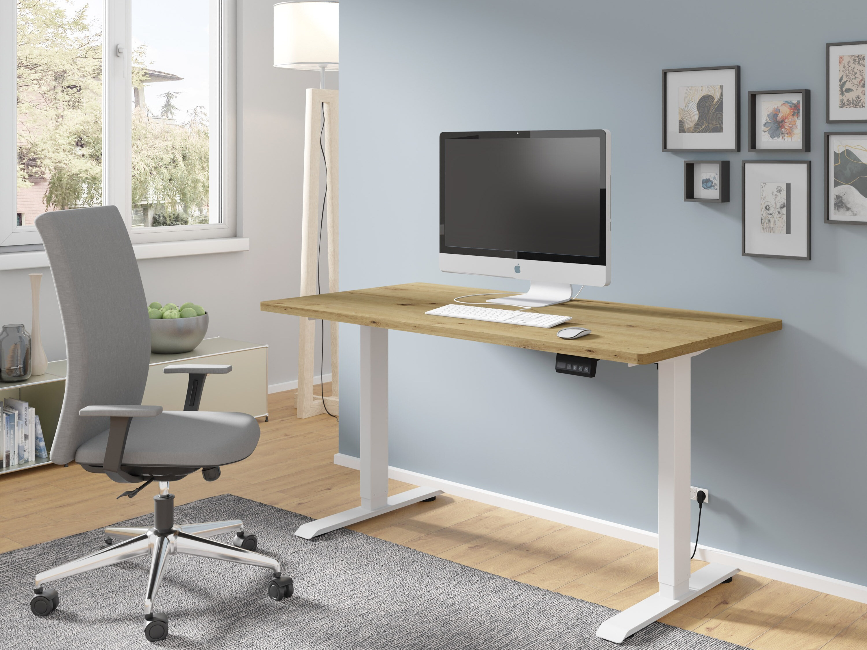 Hæve-sænkebord Buffalo 184 (Hvid)