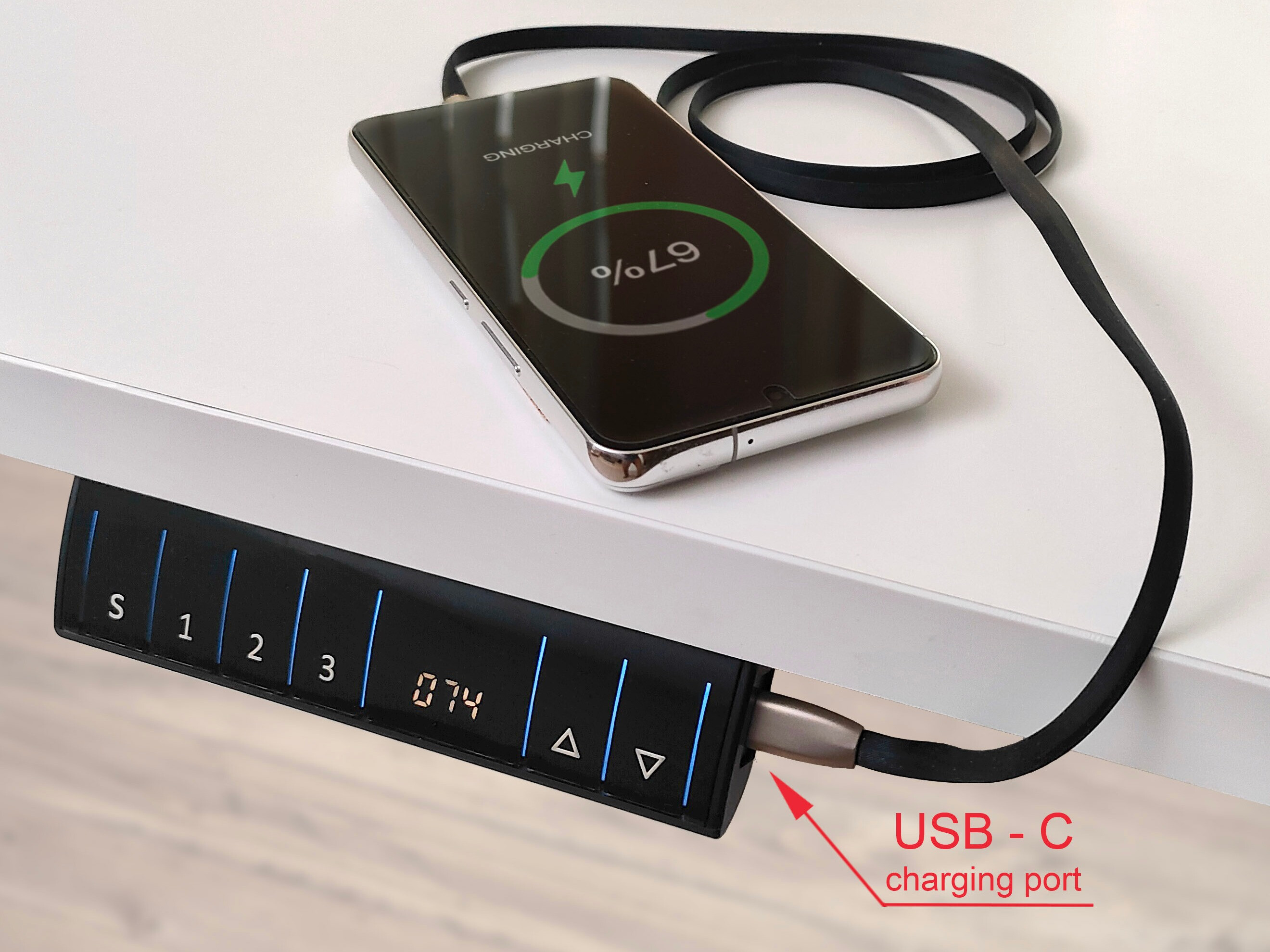 Hæve-sænkebord Buffalo 184 (Sort)