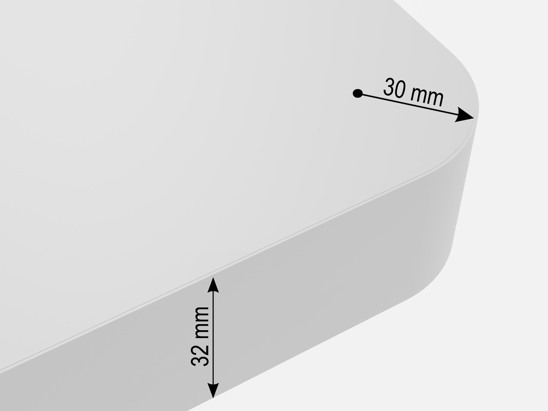 Højdejusterbart arbejdsbord Buffalo 184 (Hvid)