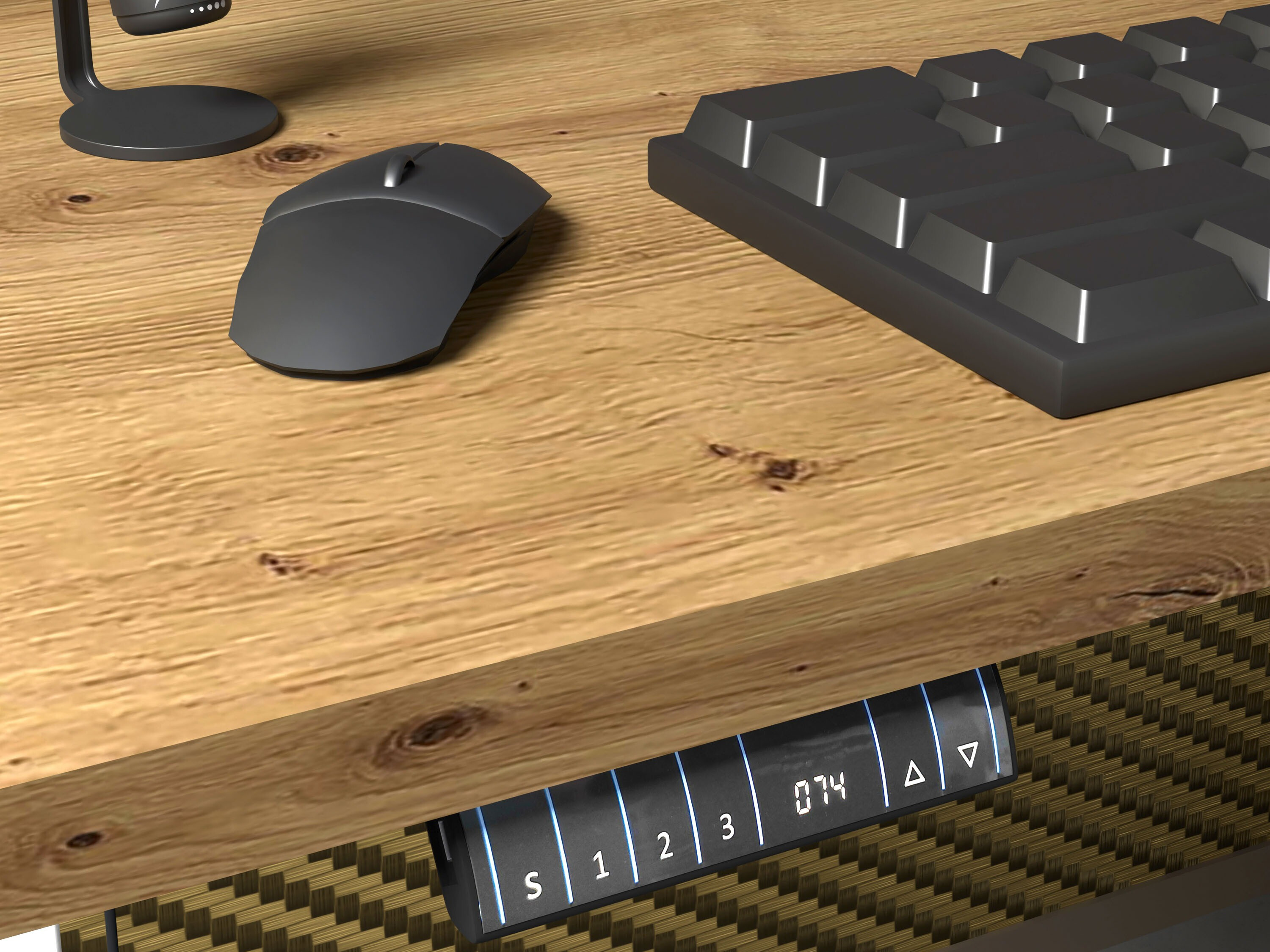 Højdejusterbart arbejdsbord Buffalo 184 (Hvid)