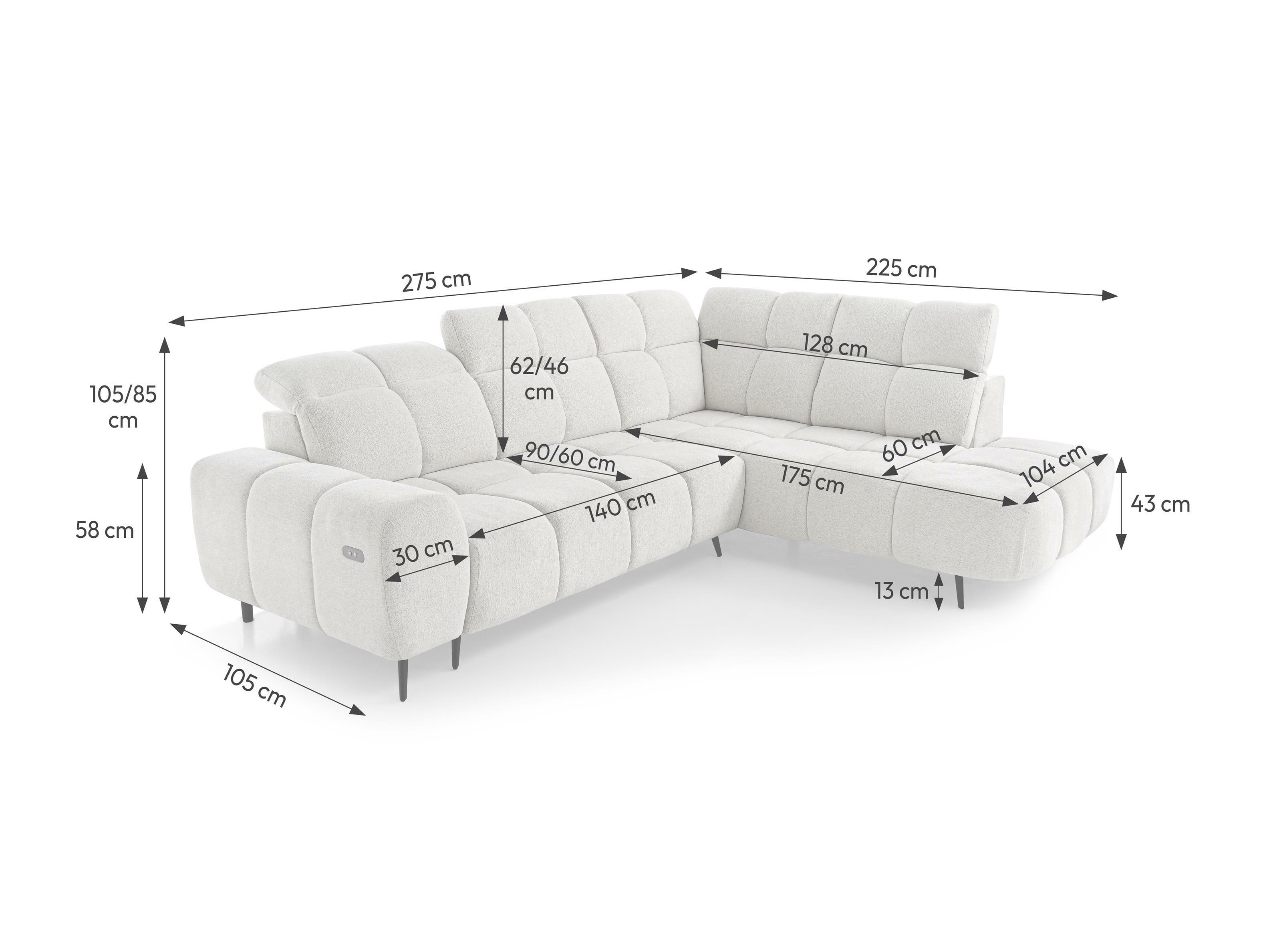 Hjørnesofa Margate 115 (Raven 06)
