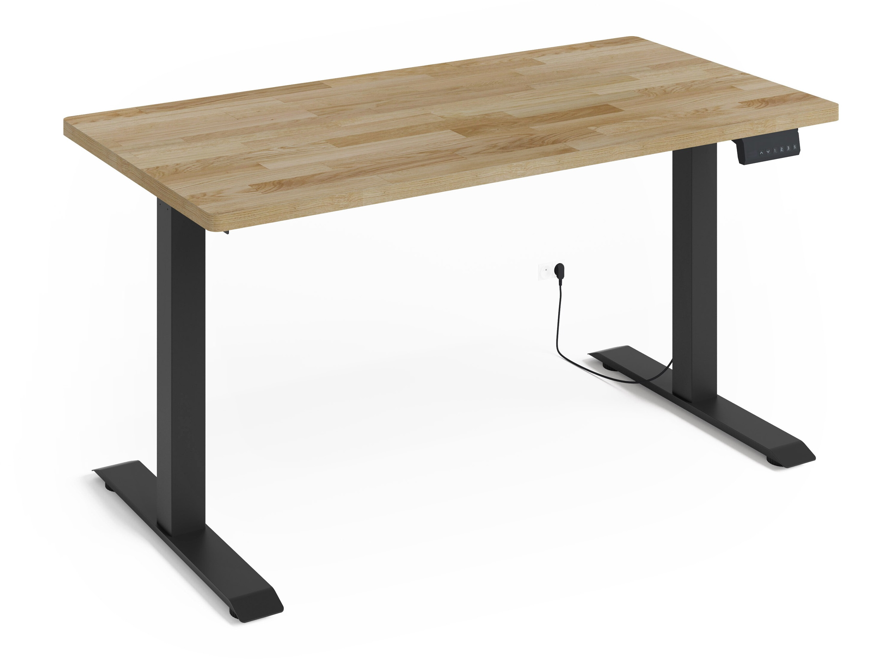 Højdejusterbart arbejdsbord Buffalo 199 (Sort)