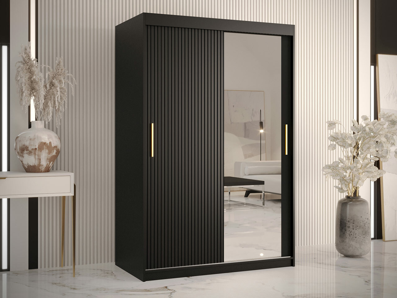 Garderobeskab Hartford 401 (Sort)