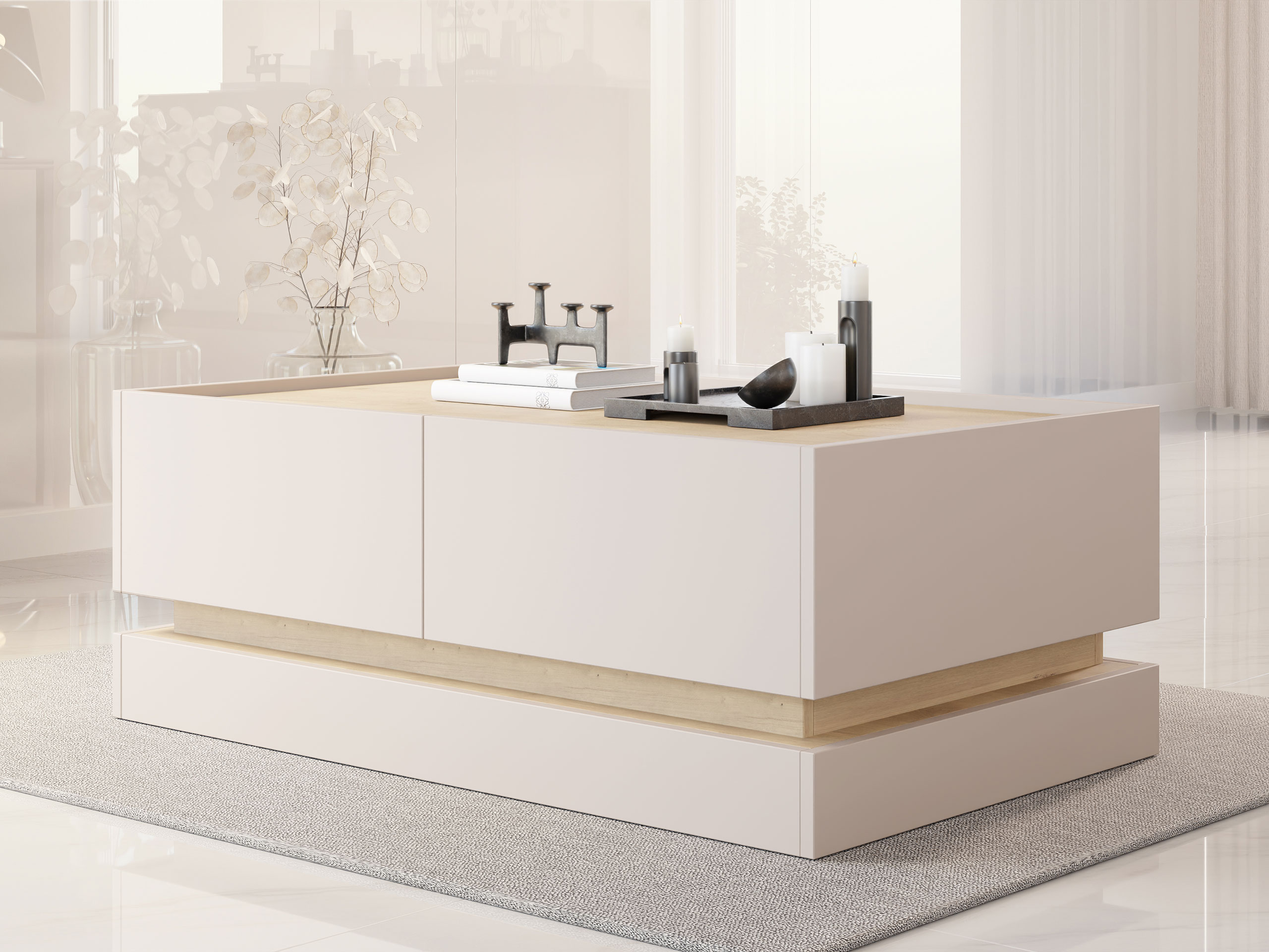 Sofabord Comfivo Tilia (Kashmir + Egetræ)