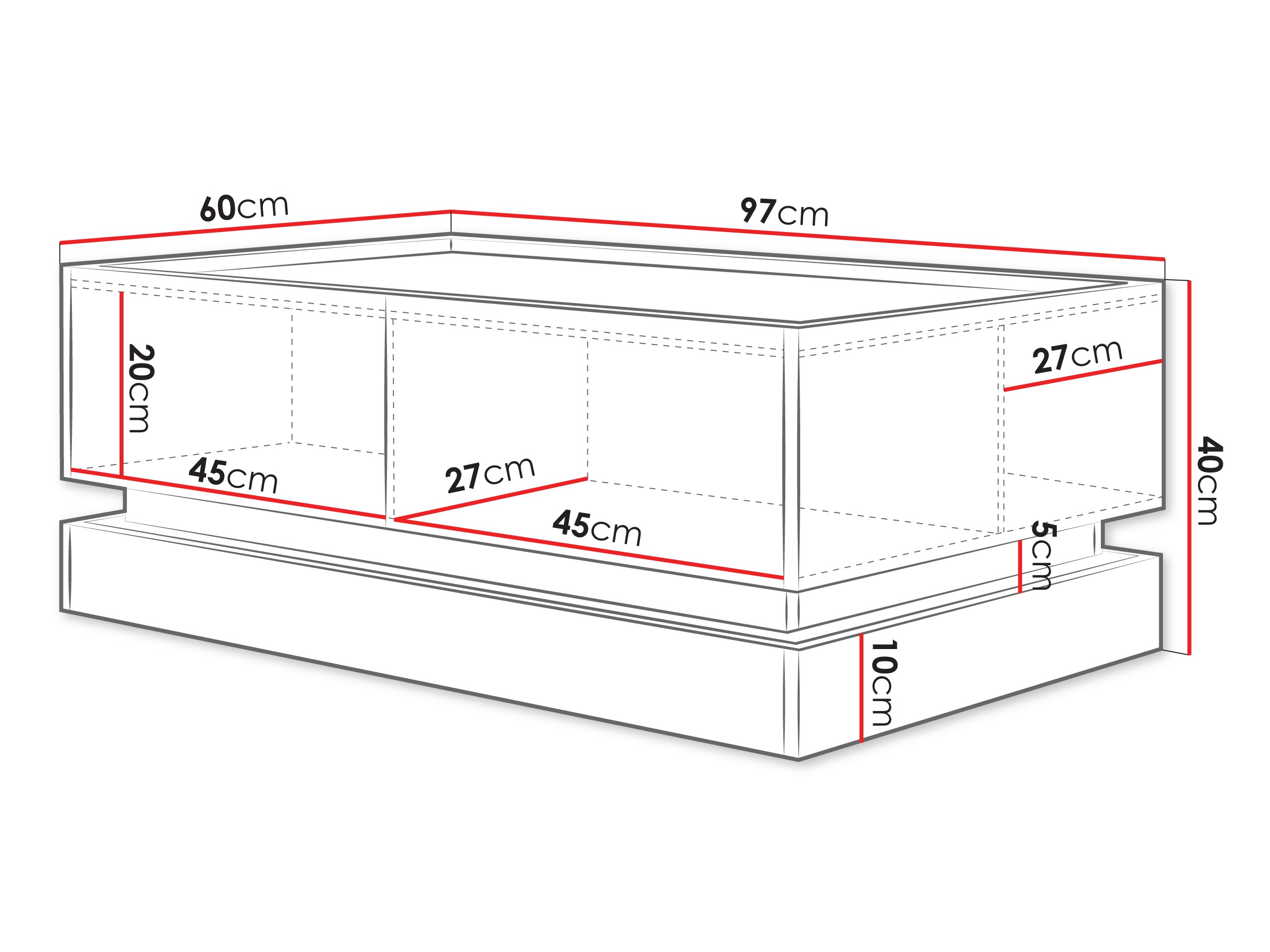Sofabord Comfivo Tilia (Lysebrun + Egetræ)