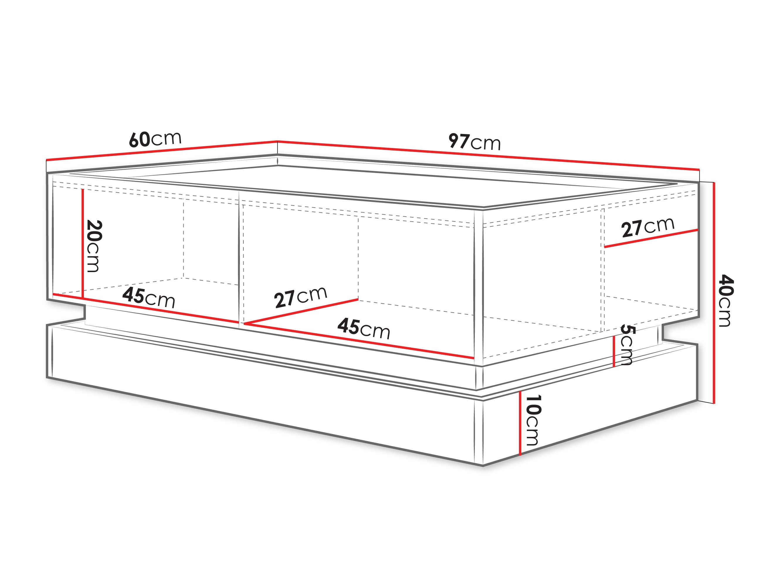 Sofabord Comfivo Tilia (Sort + Egetræ)