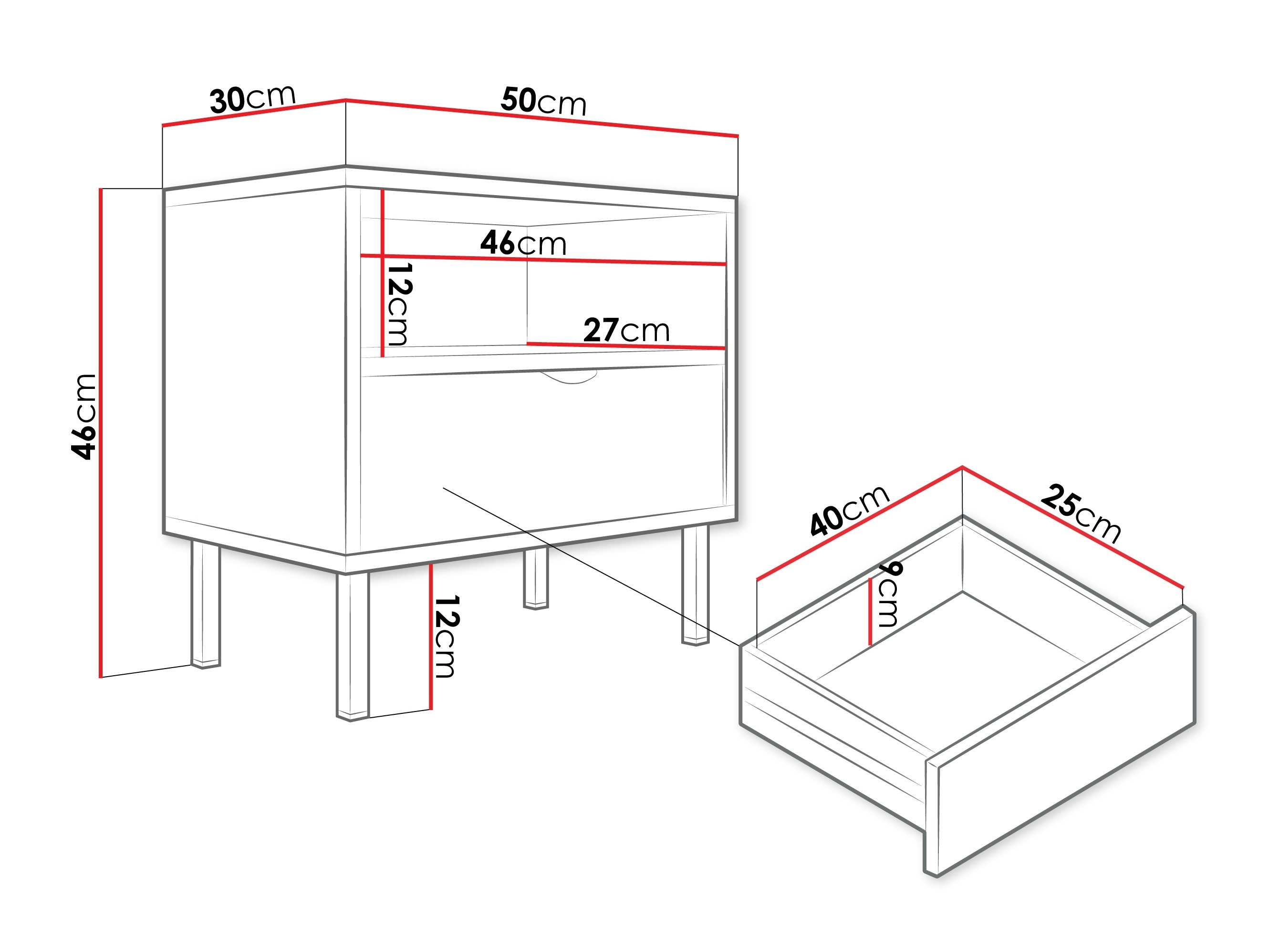 Sengebord Comfivo Elblare