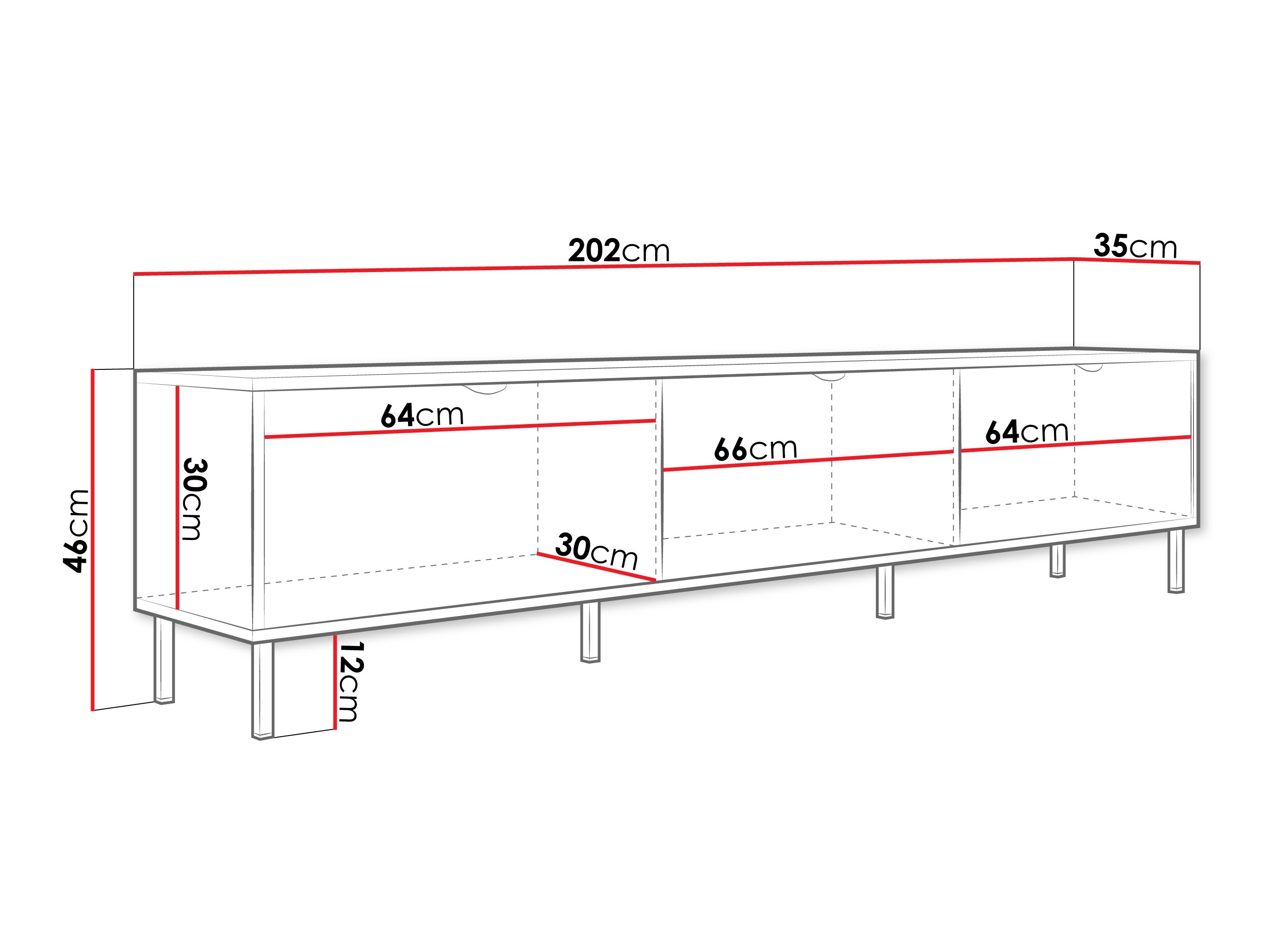 TV-bord Comfivo Elblare I